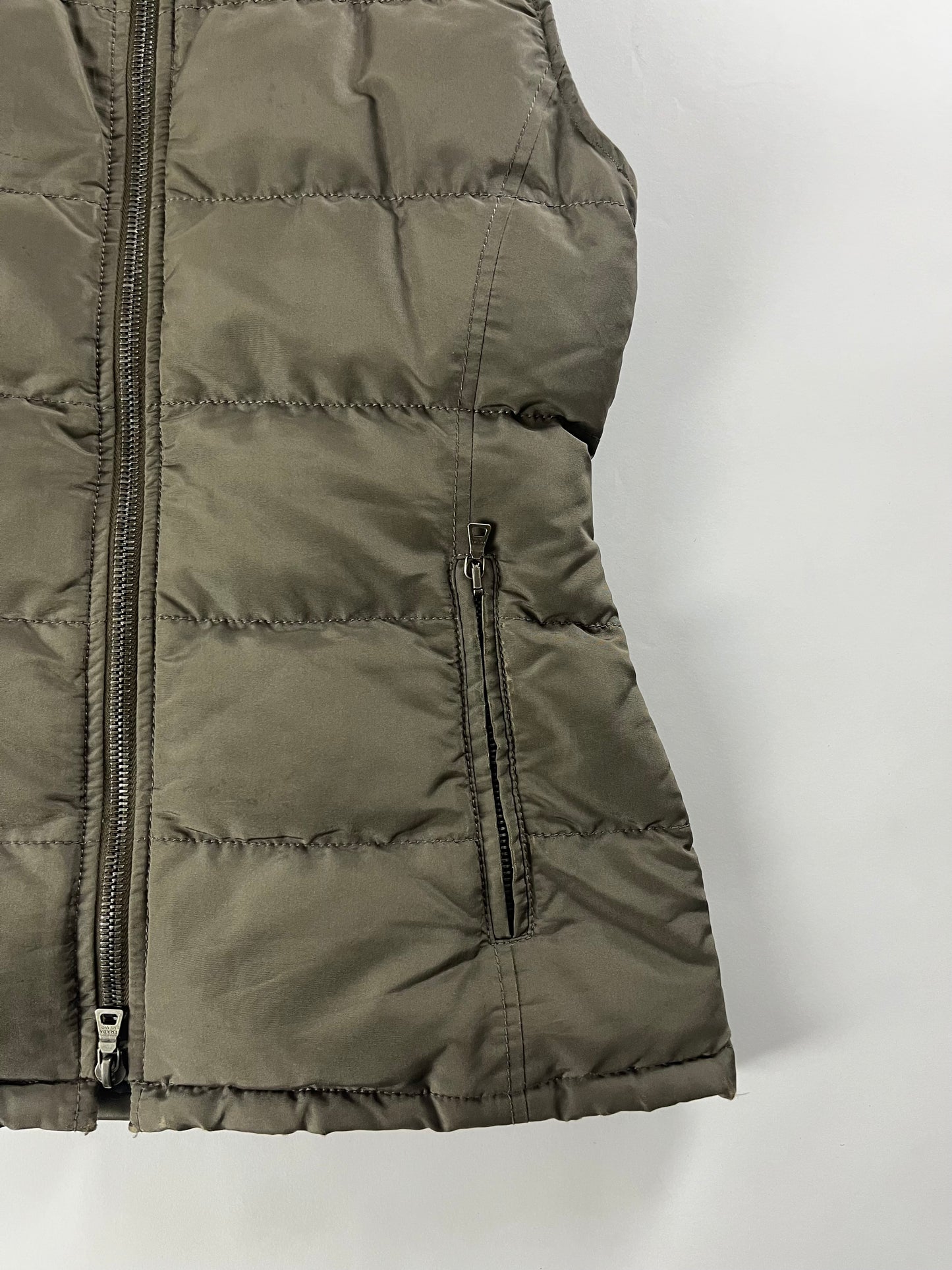 Prada Fur Hood Puffer Vest 2000s - S