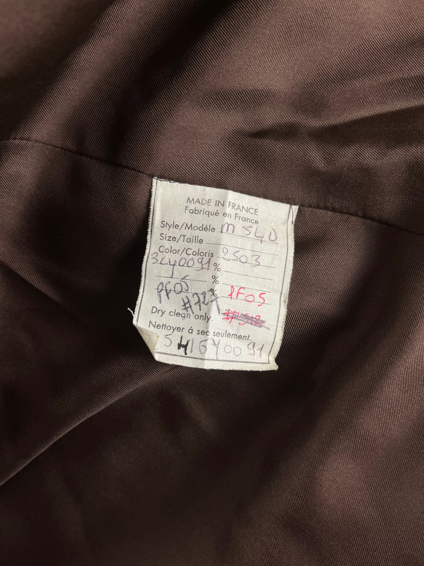 Yves Saint Laurent Sample Double Breasted Velvet Trimmed Military Coat FW 2005 - S