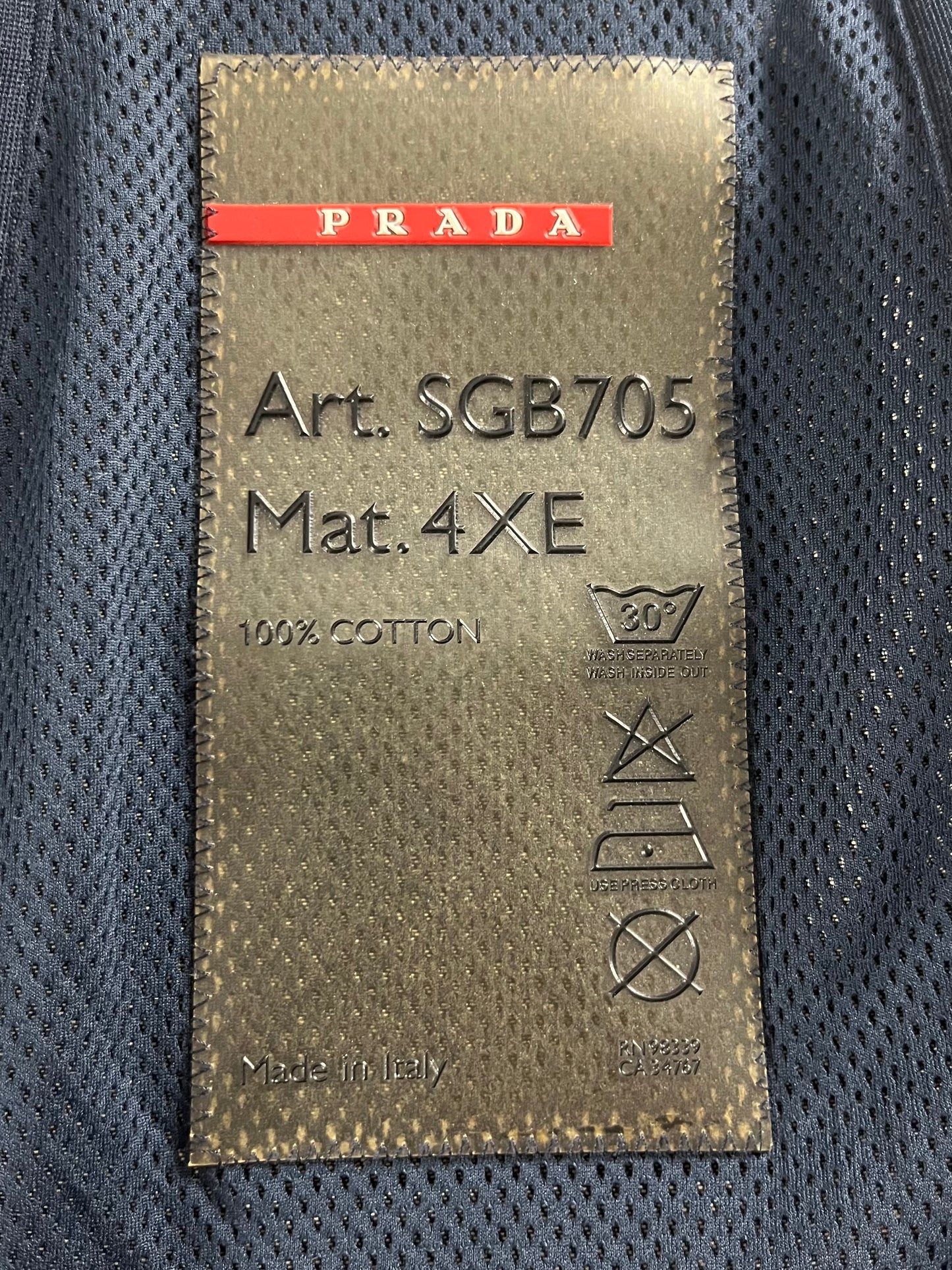 Prada Linea Rossa Denim Moto Jacket 2000s - M
