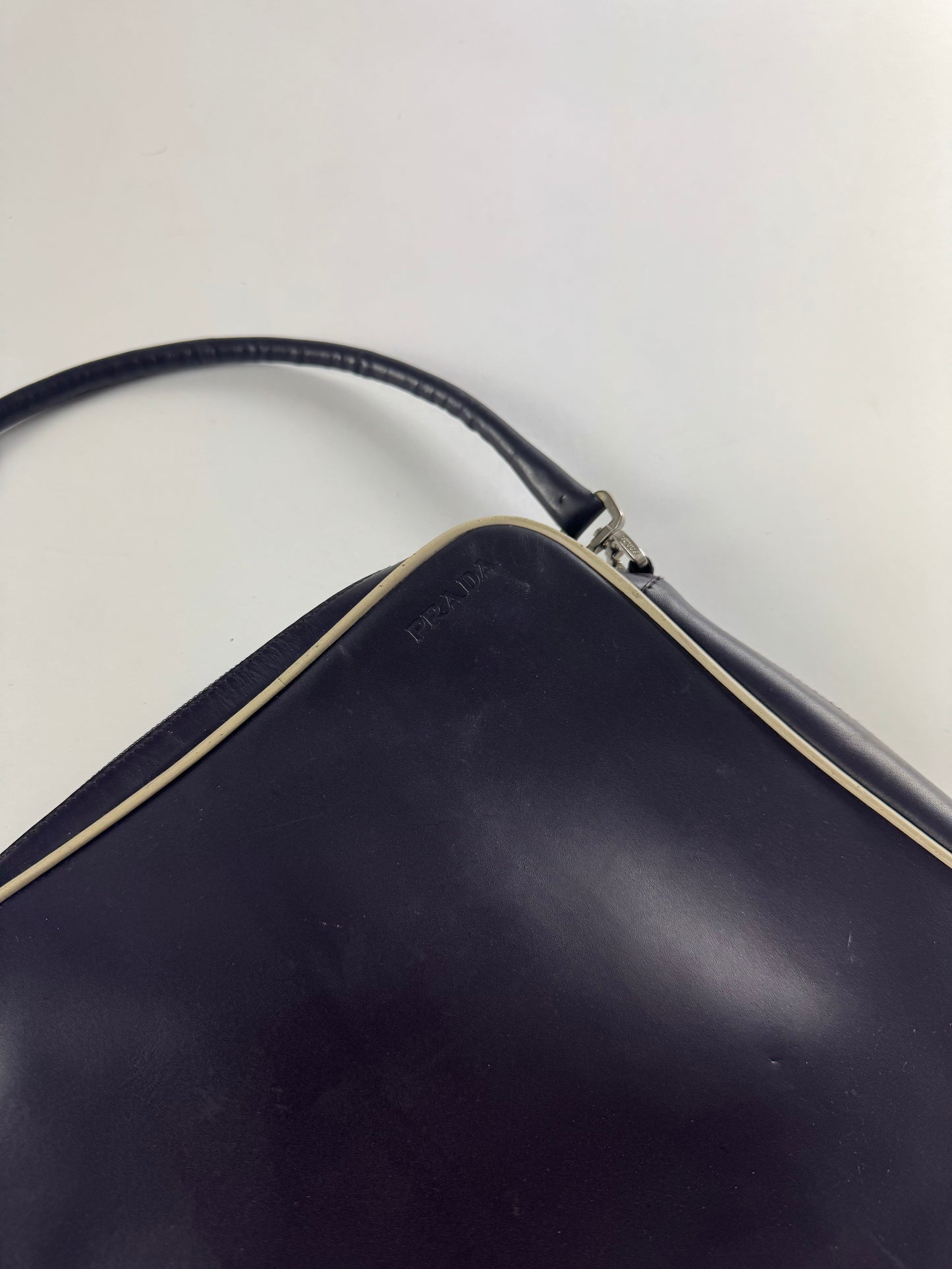 Prada Violet Clutch Leather Bag SS 2000 - OS