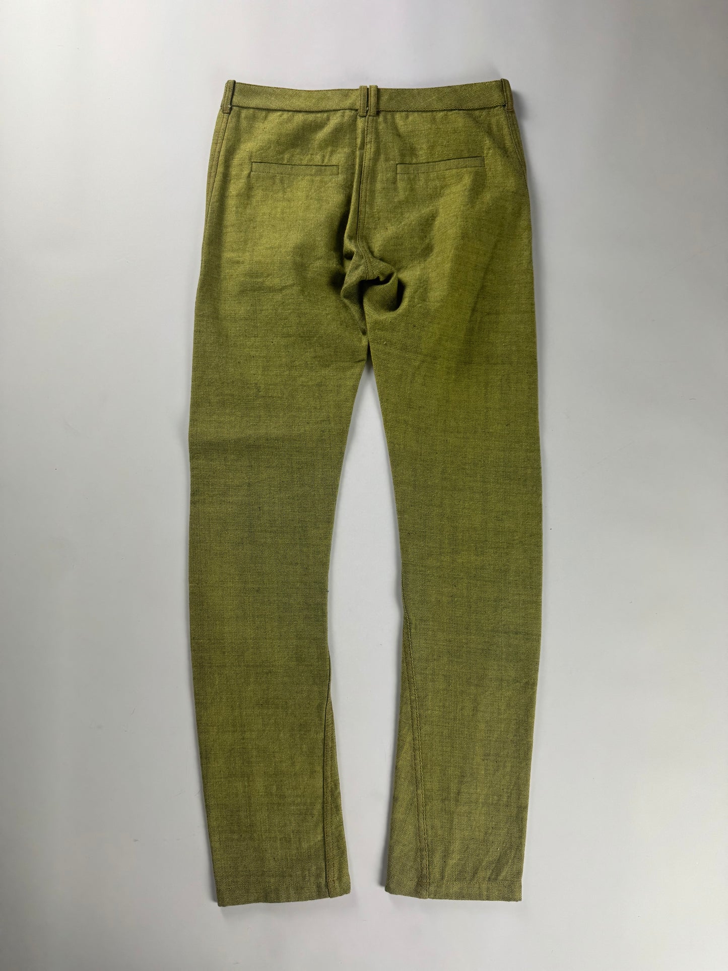 Y/Project Sample Washed Green Straight Pants SS 2015 - S