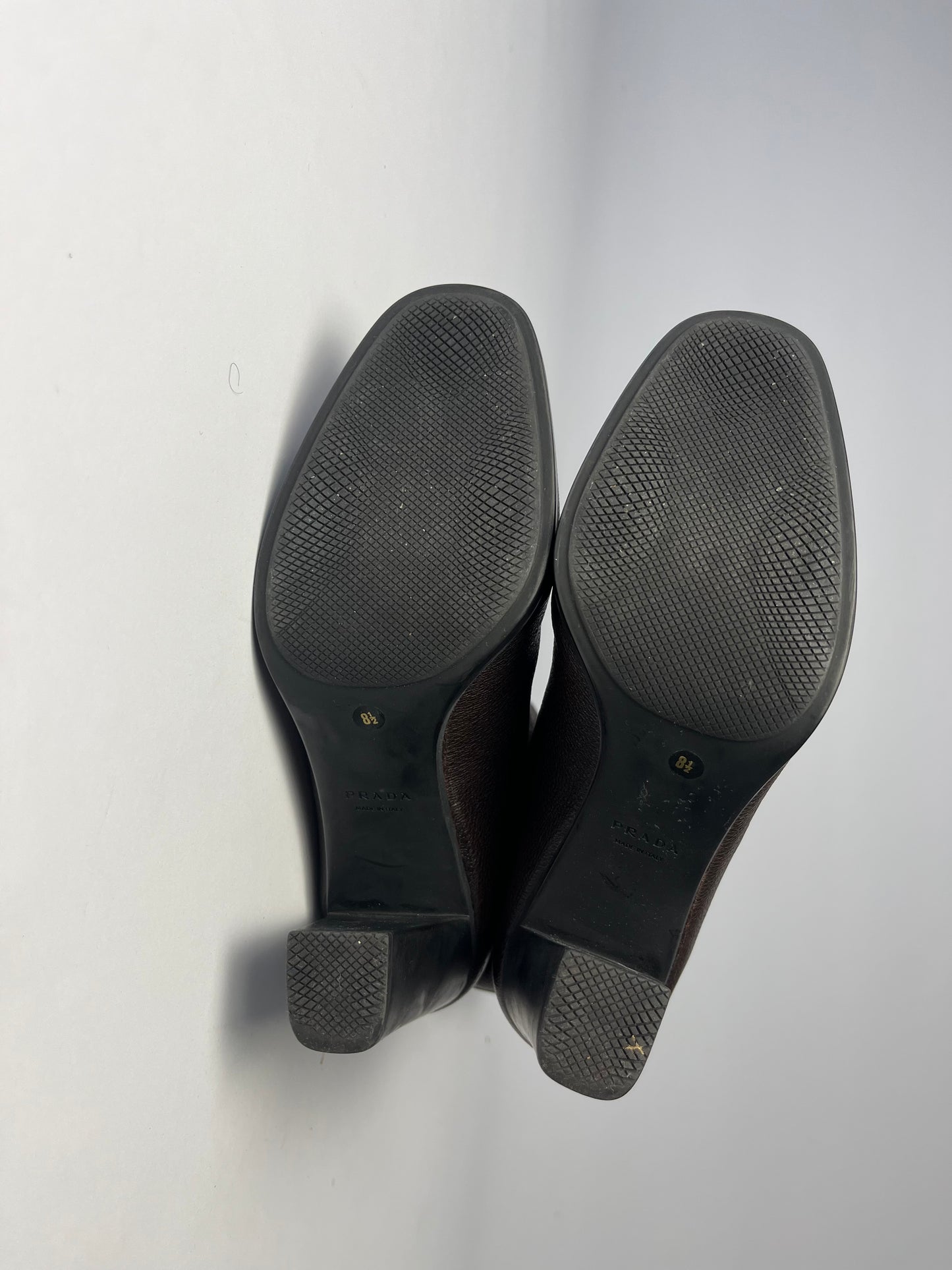 Prada Brown Premium Leather Tightenable Boots - 41,5 EU