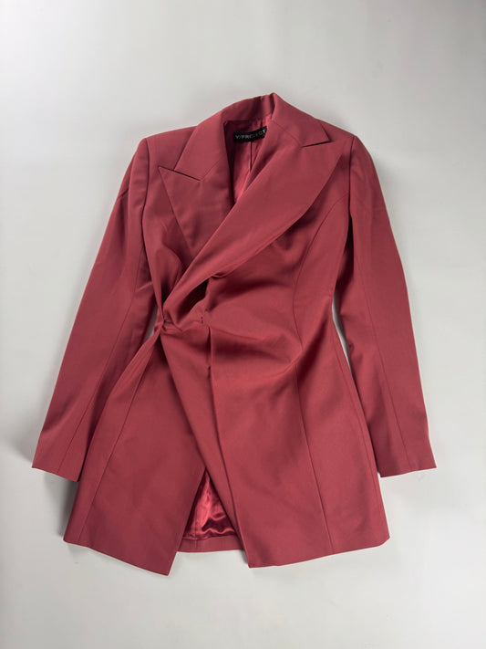 Y/Project Sample Pink Tailored Asymmetrical Geometric Blazer SS 2020 - S