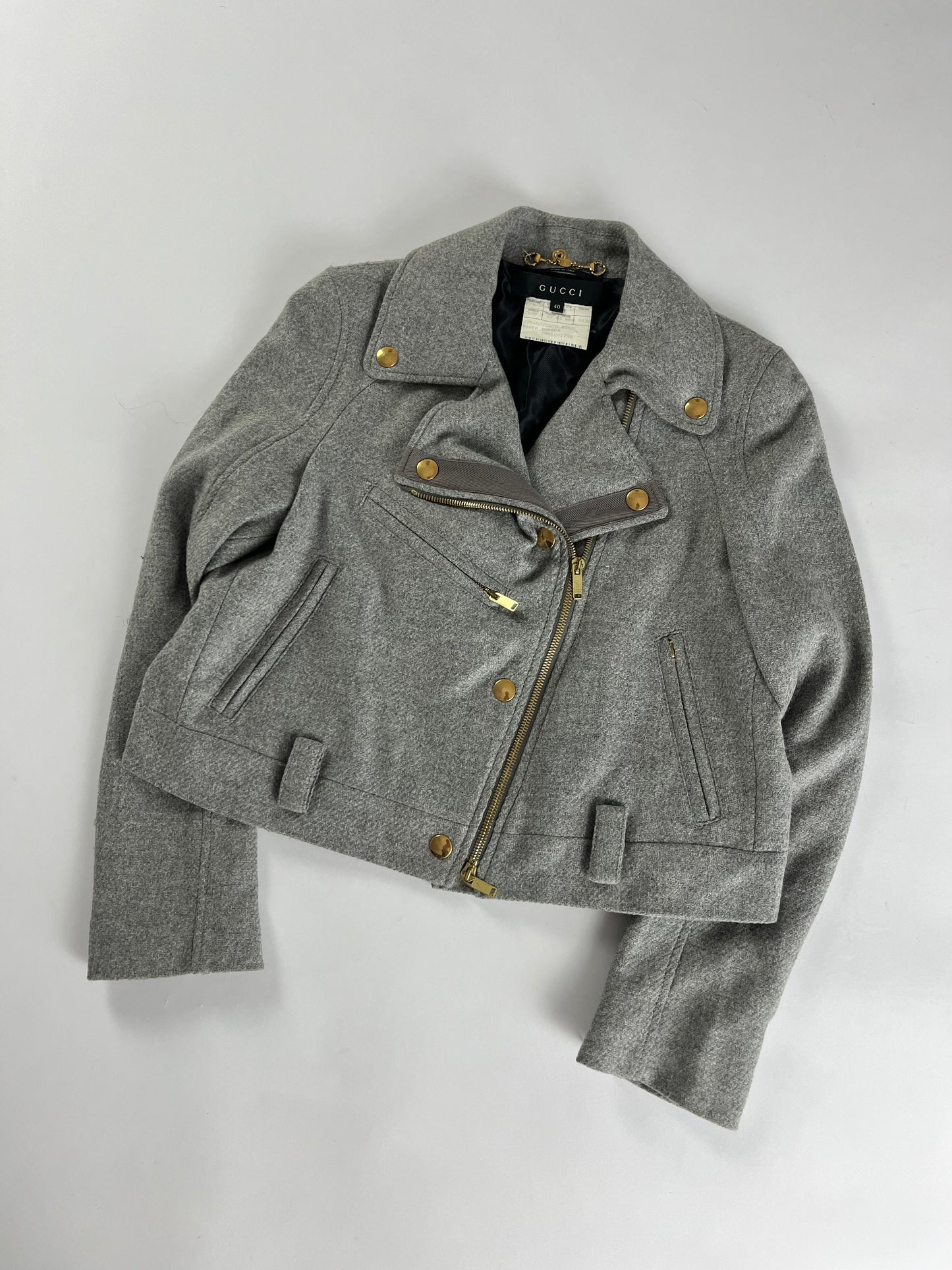 Gucci Sample Tailored Wool Jacket Biker FW 2009 - XS