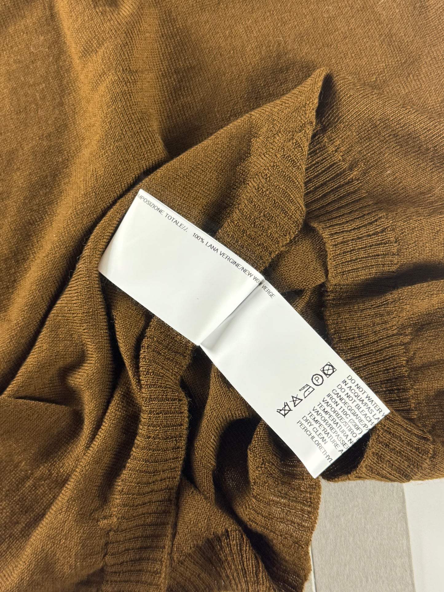Rick Owens Sphinx Mustard Brown Funnel Top FW 2015 - S