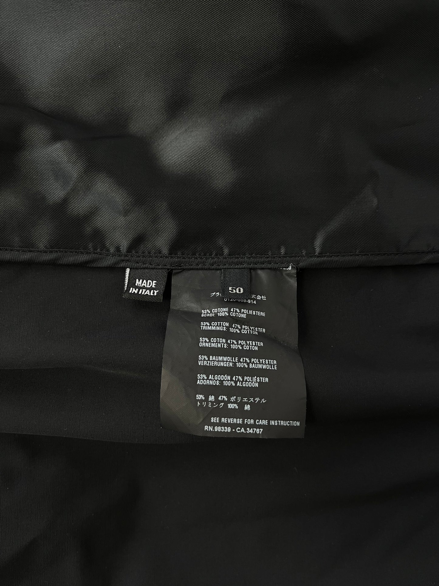 Prada Navy Bomber Double Buttoned Jacket 2010s - M
