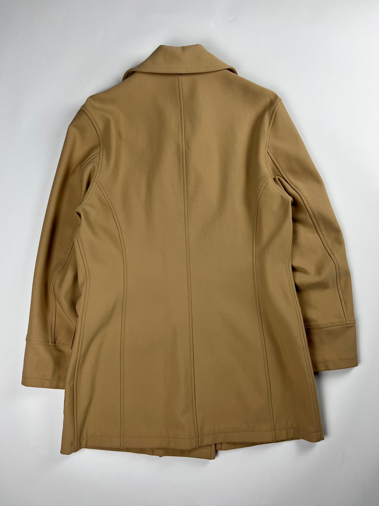 Prada Camel Double Breasted Officer Overcoat FW 1995 - L