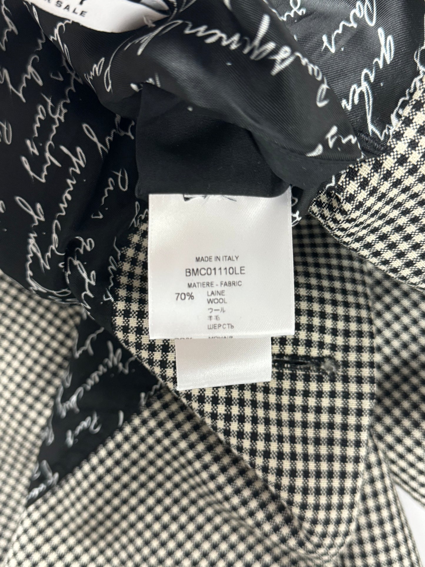 Givenchy Sample Two Tones Structured Wool Coat - S