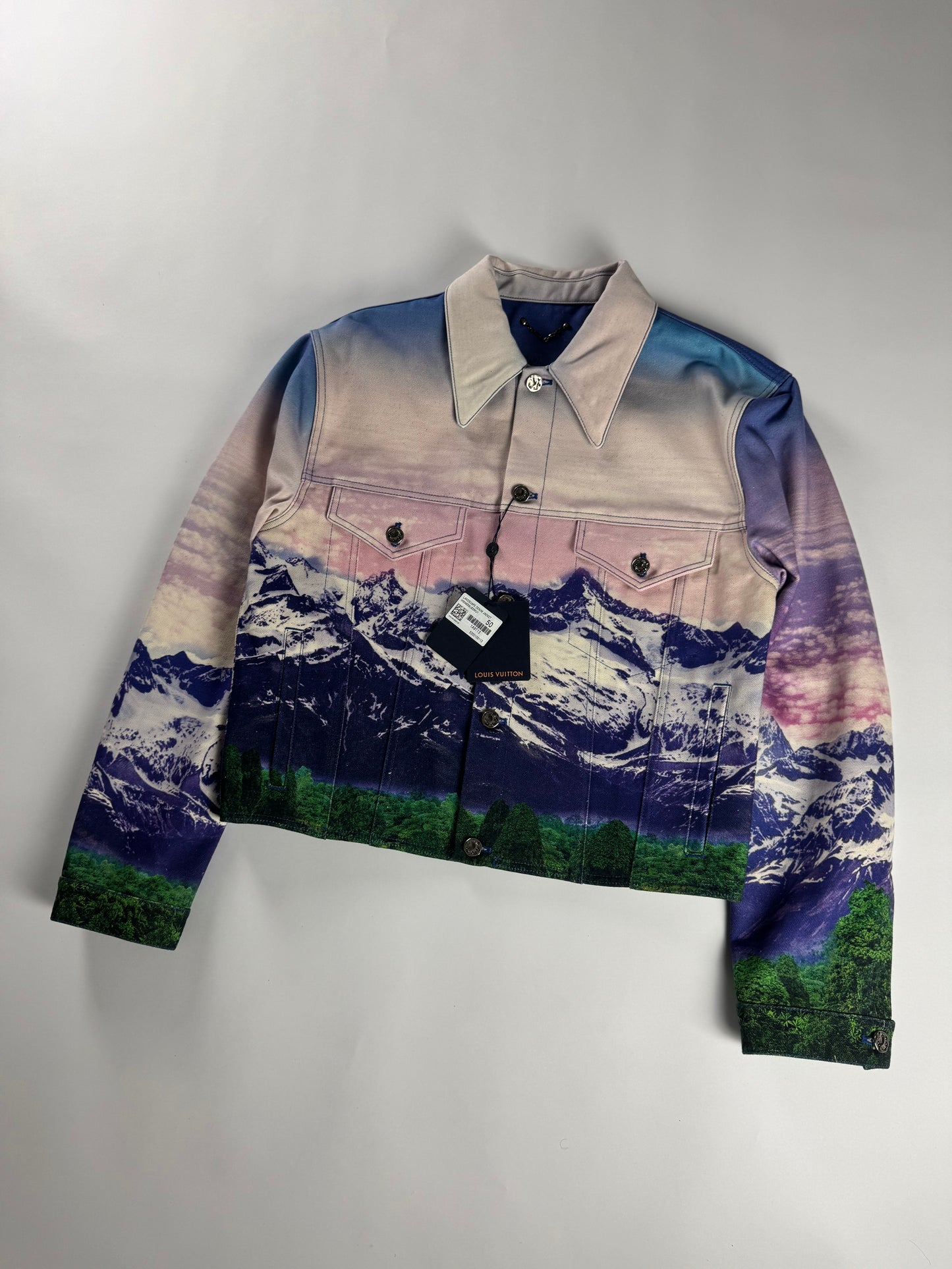 Louis Vuitton Virgil Abloh Landscape Denim Trucker Jacket SS 2022 - L