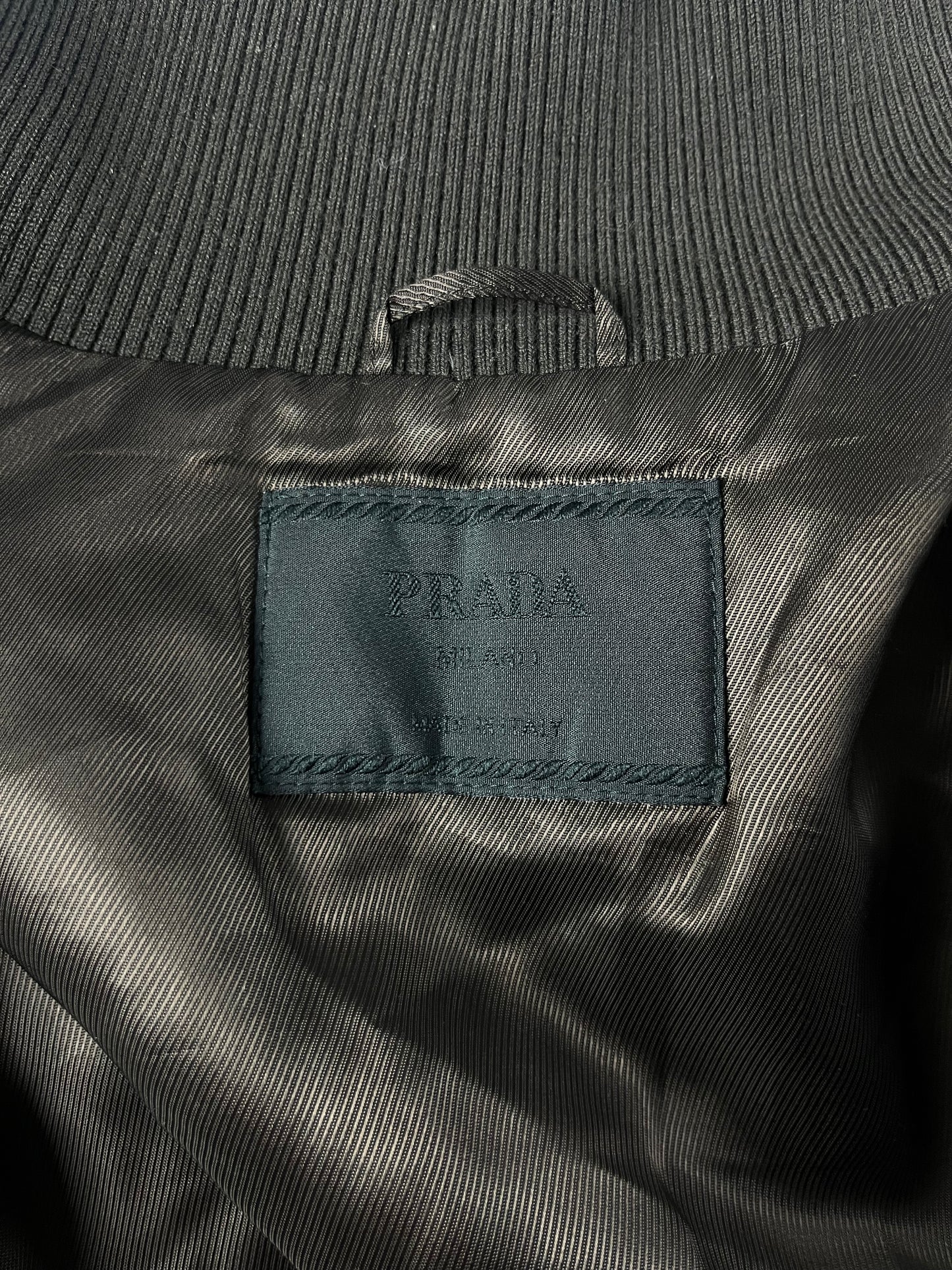 Prada Brown Bomber Classic Jacket FW 2000 - XL