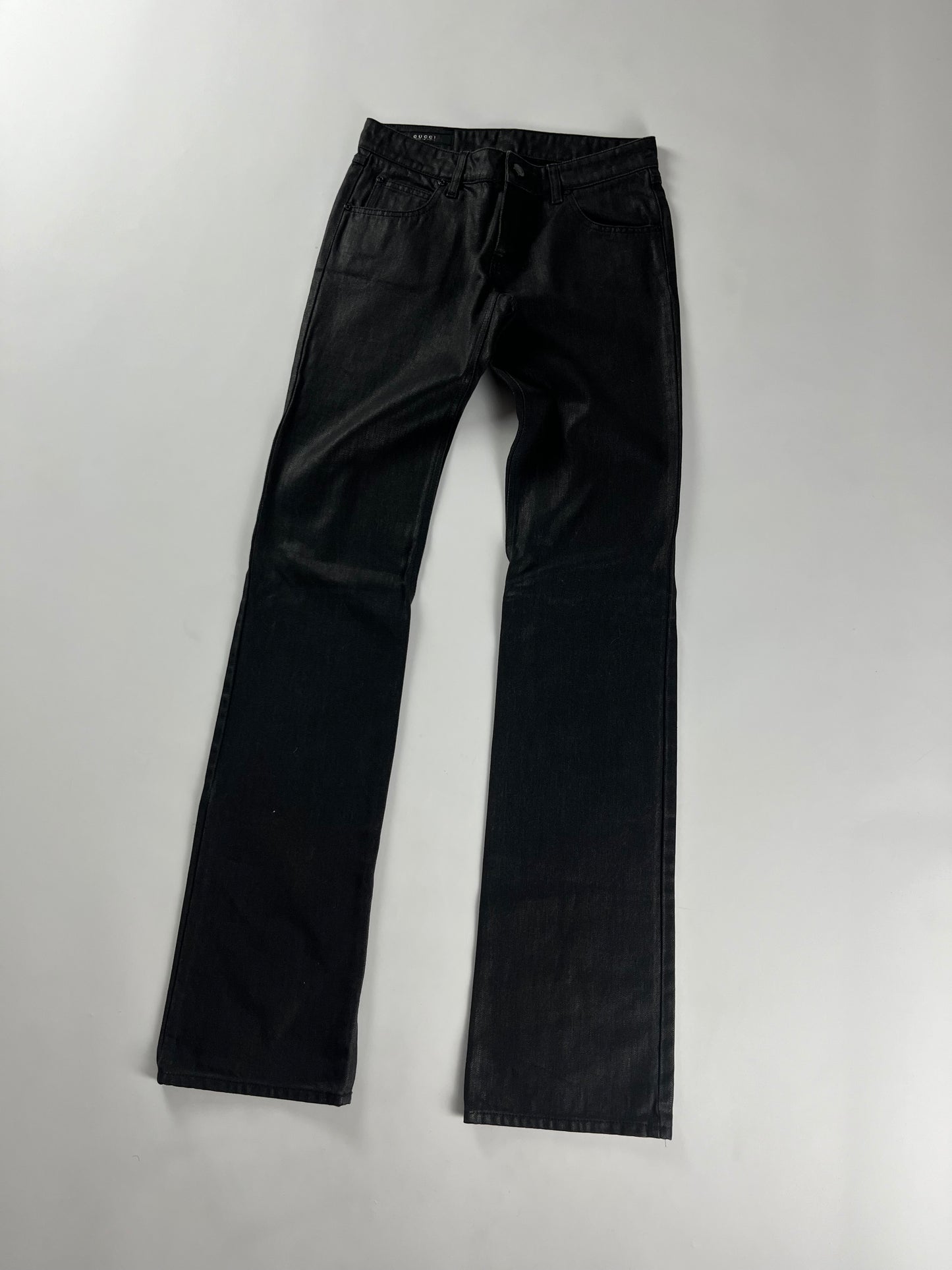 Gucci Sample Detroit Slim Waxed Denim Pants FW 2007 - S