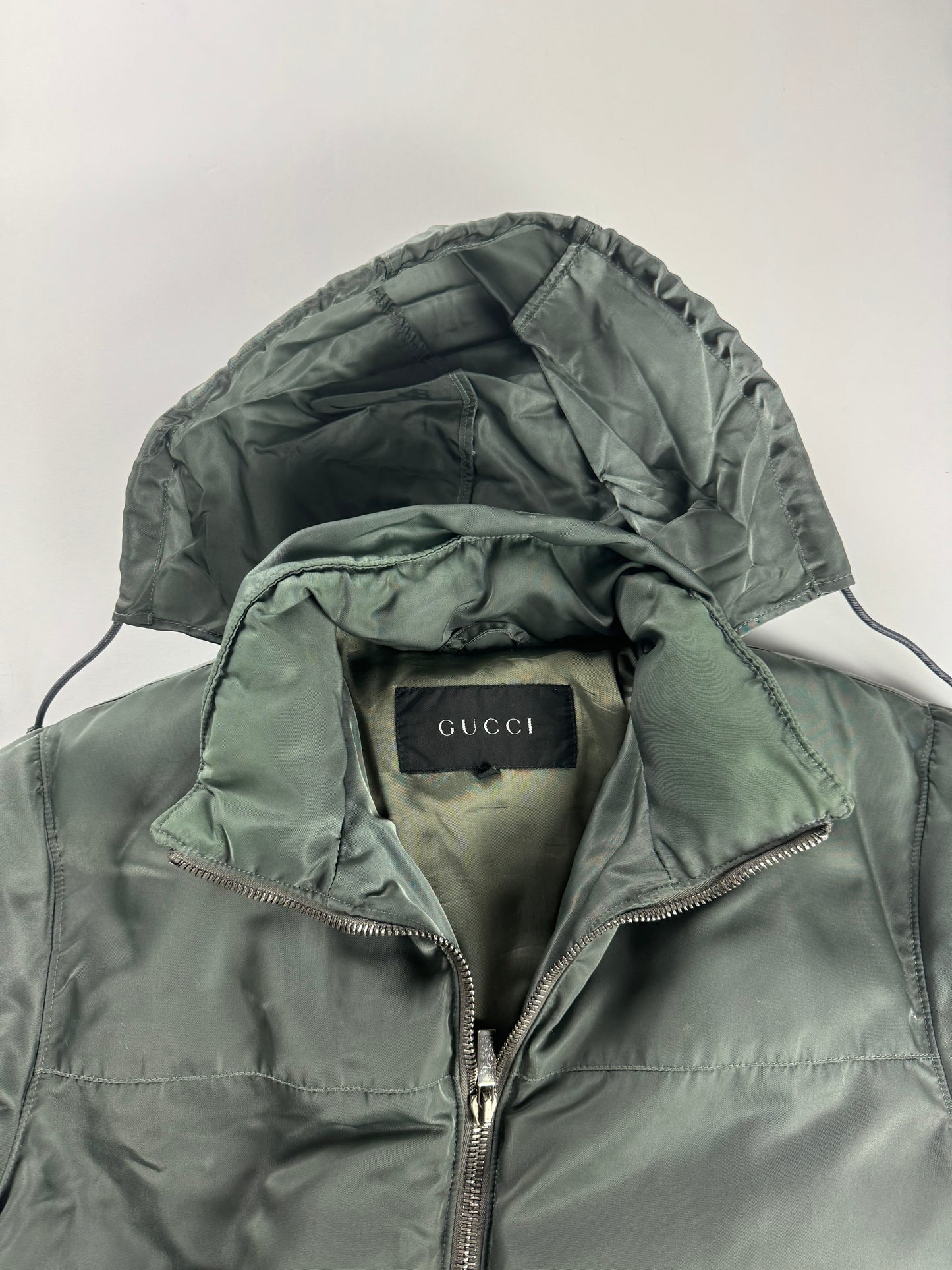 Gucci Tom Ford Cold Olive Double Zip Down Jacket FW 1998 - M