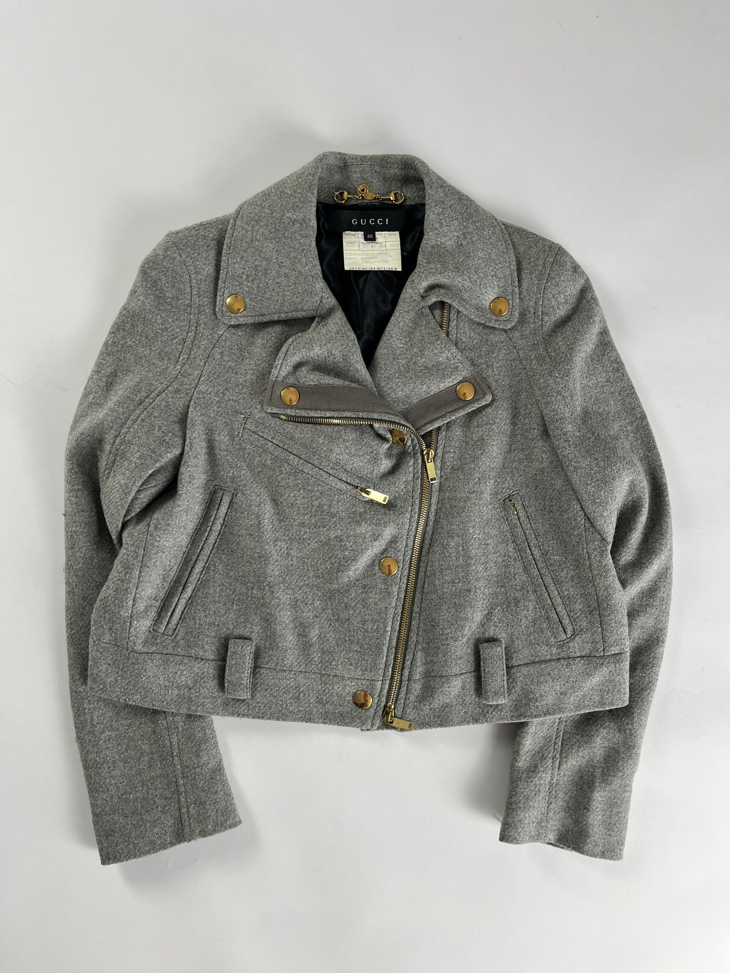 Gucci Sample Tailored Wool Jacket Biker FW 2009 - XS