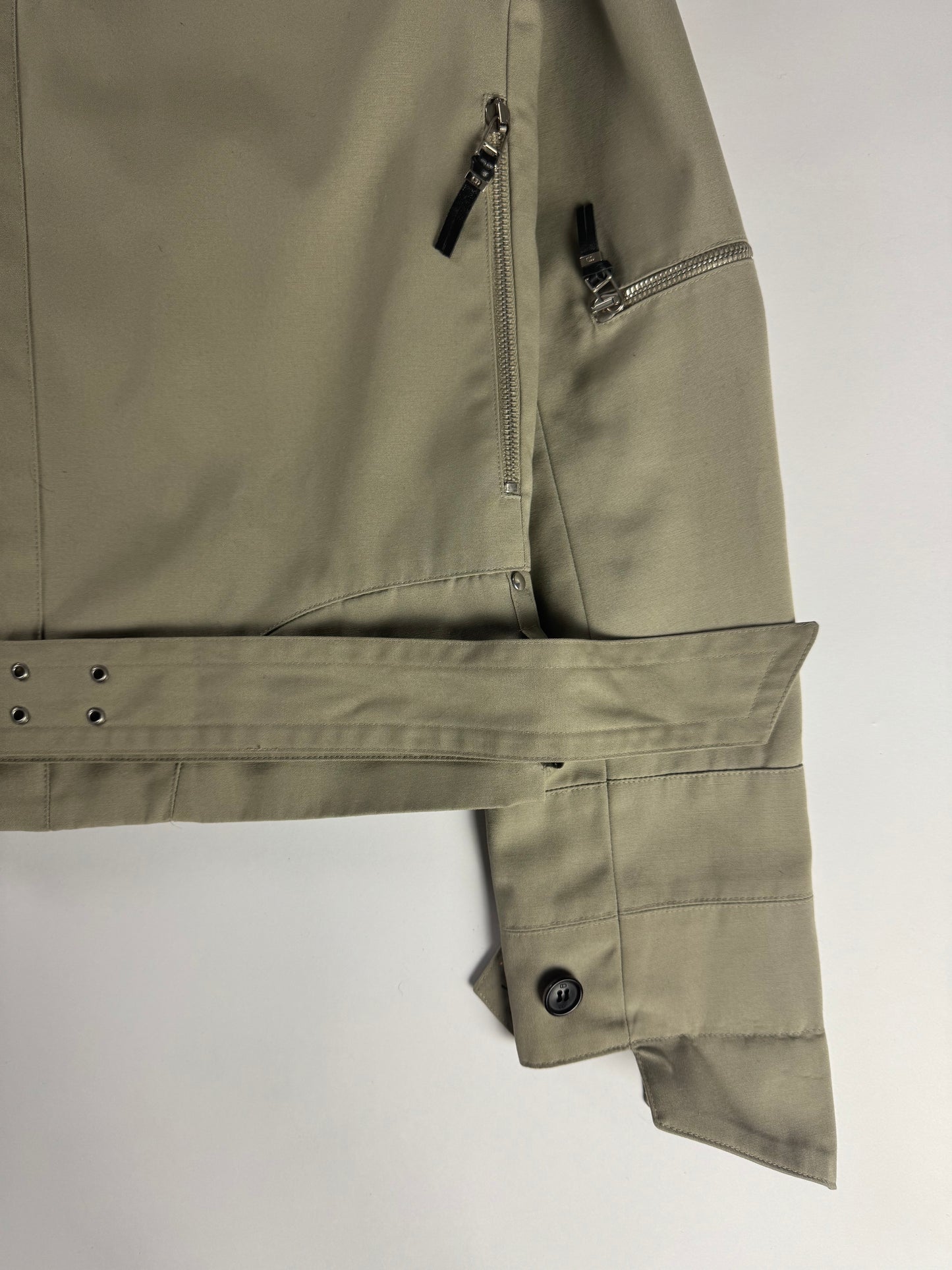 Dior Homme "Follow Me" Sand Belted Zipped Jacket SS 2003 - L