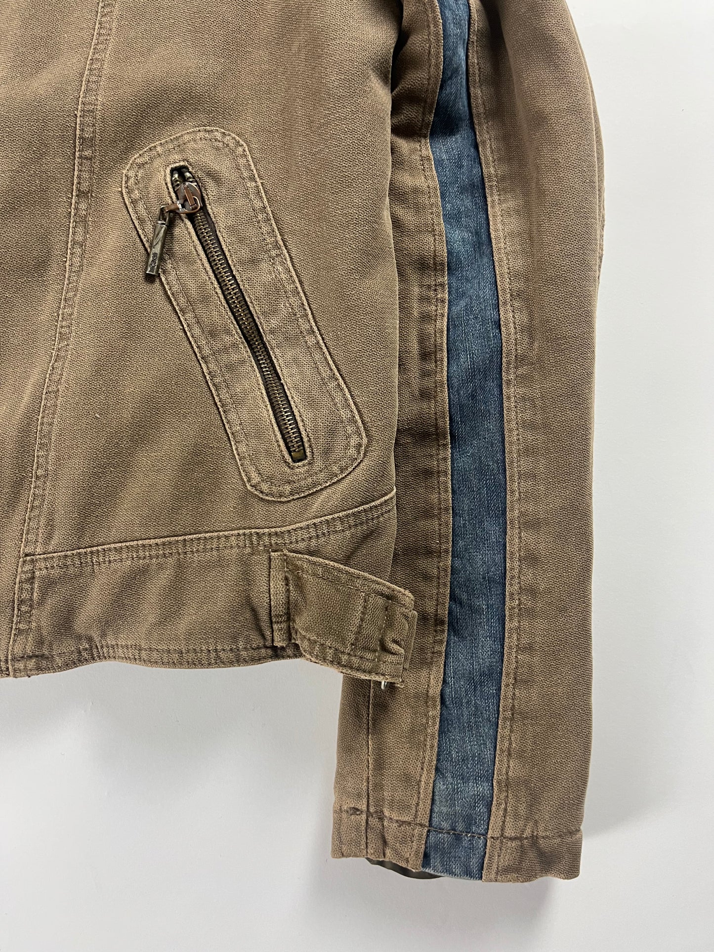 Roberto Cavalli Asymmetrical Zip Biker Jacket SS 2004 - L