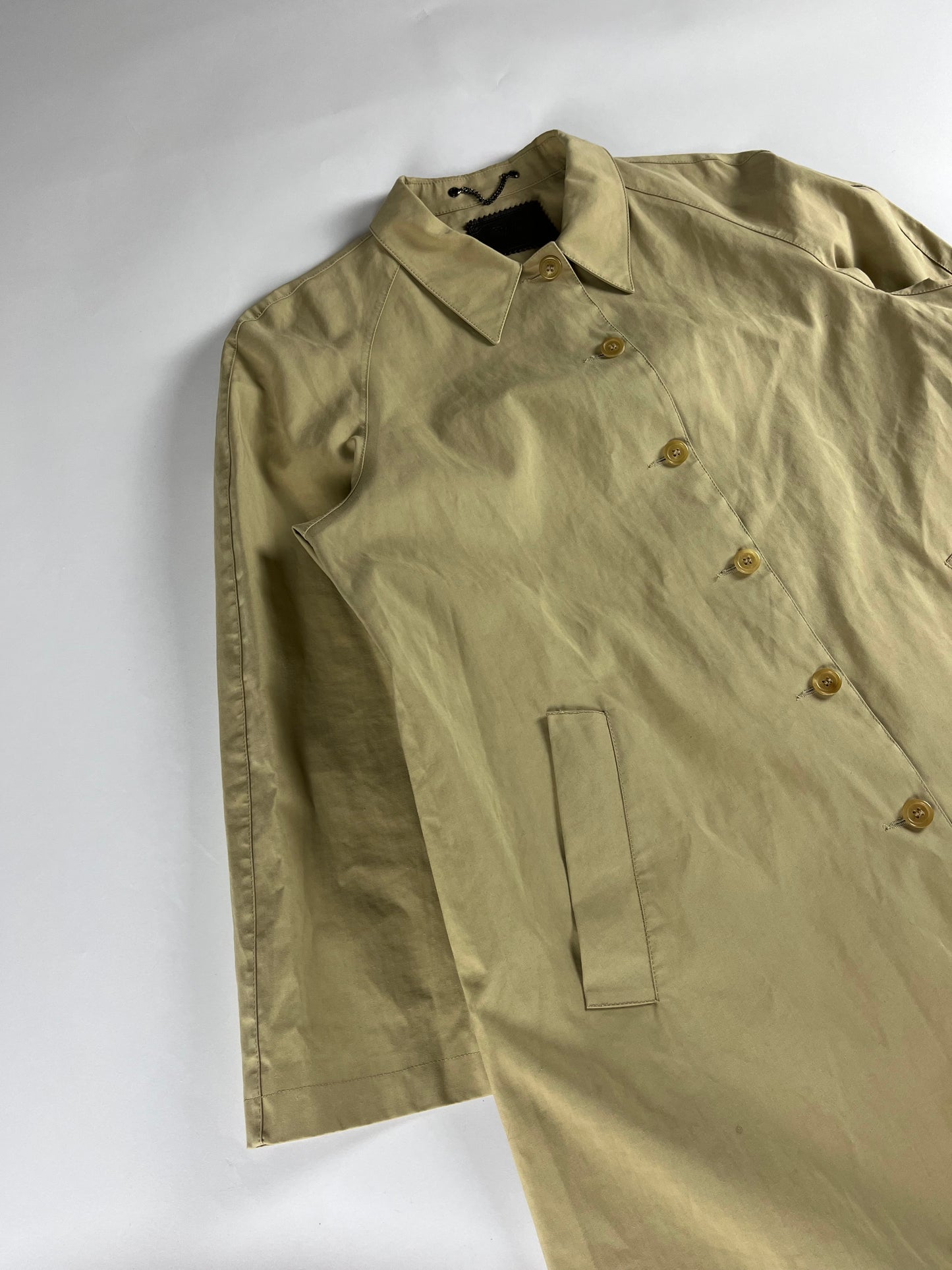 Prada Camel Nylon Long Coat FW 1999 - M