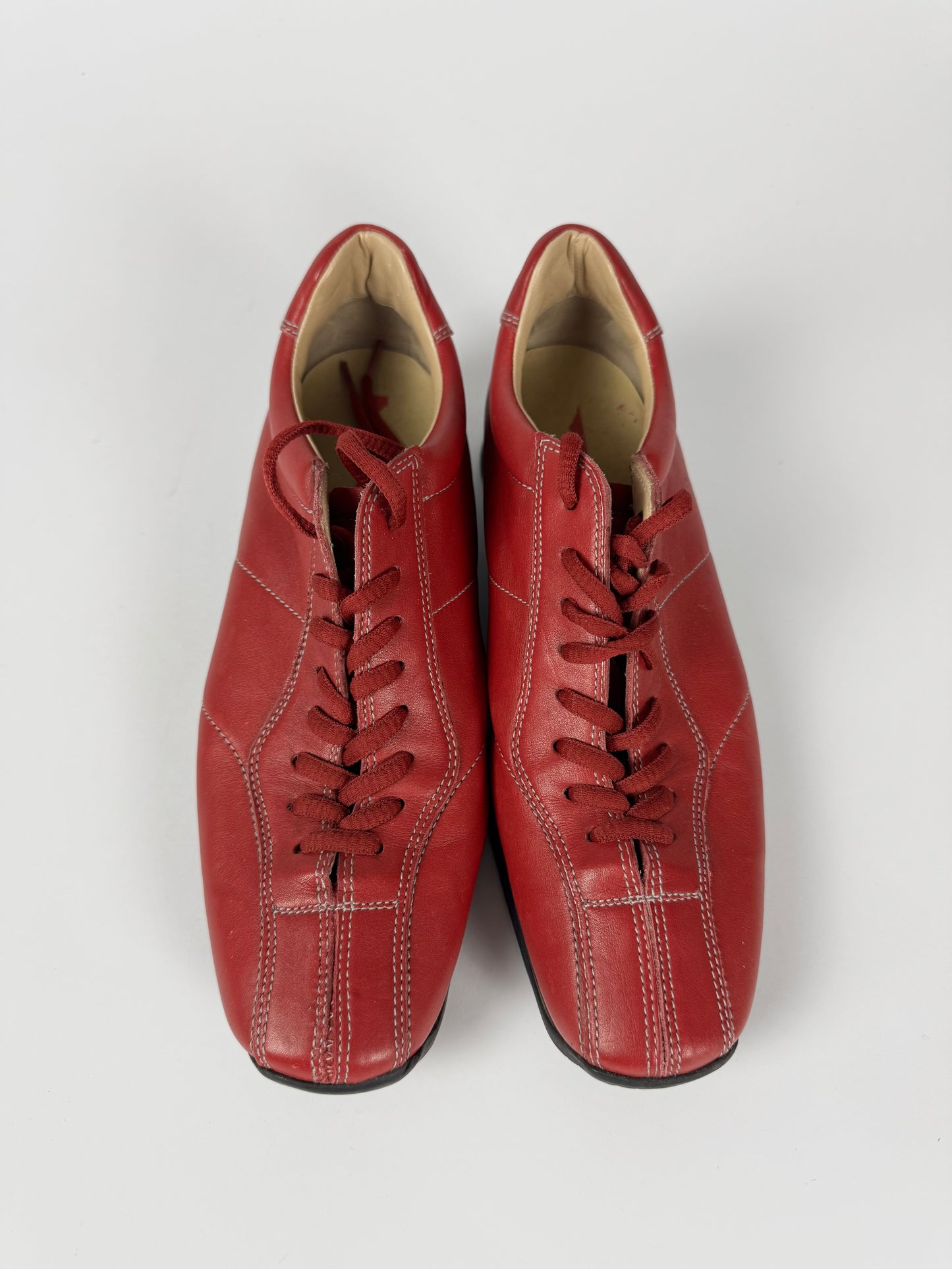 Prada Sport Red Laced Low Trainers 2000s - 39 IT/39,5 EU