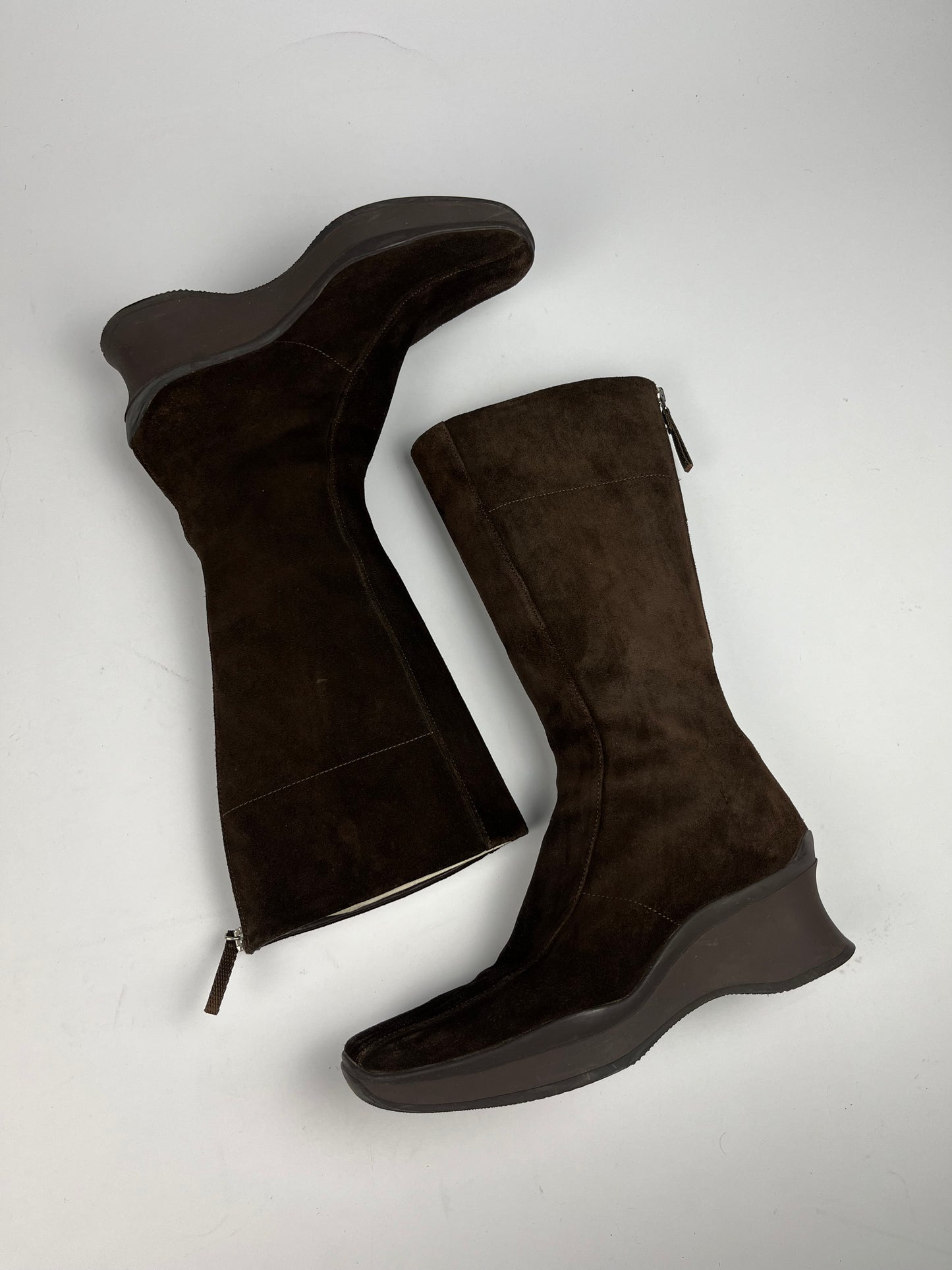 Prada Linea Rossa Aero Suede Platform Boots FW 1999 - 36,5 IT/37,5 EU