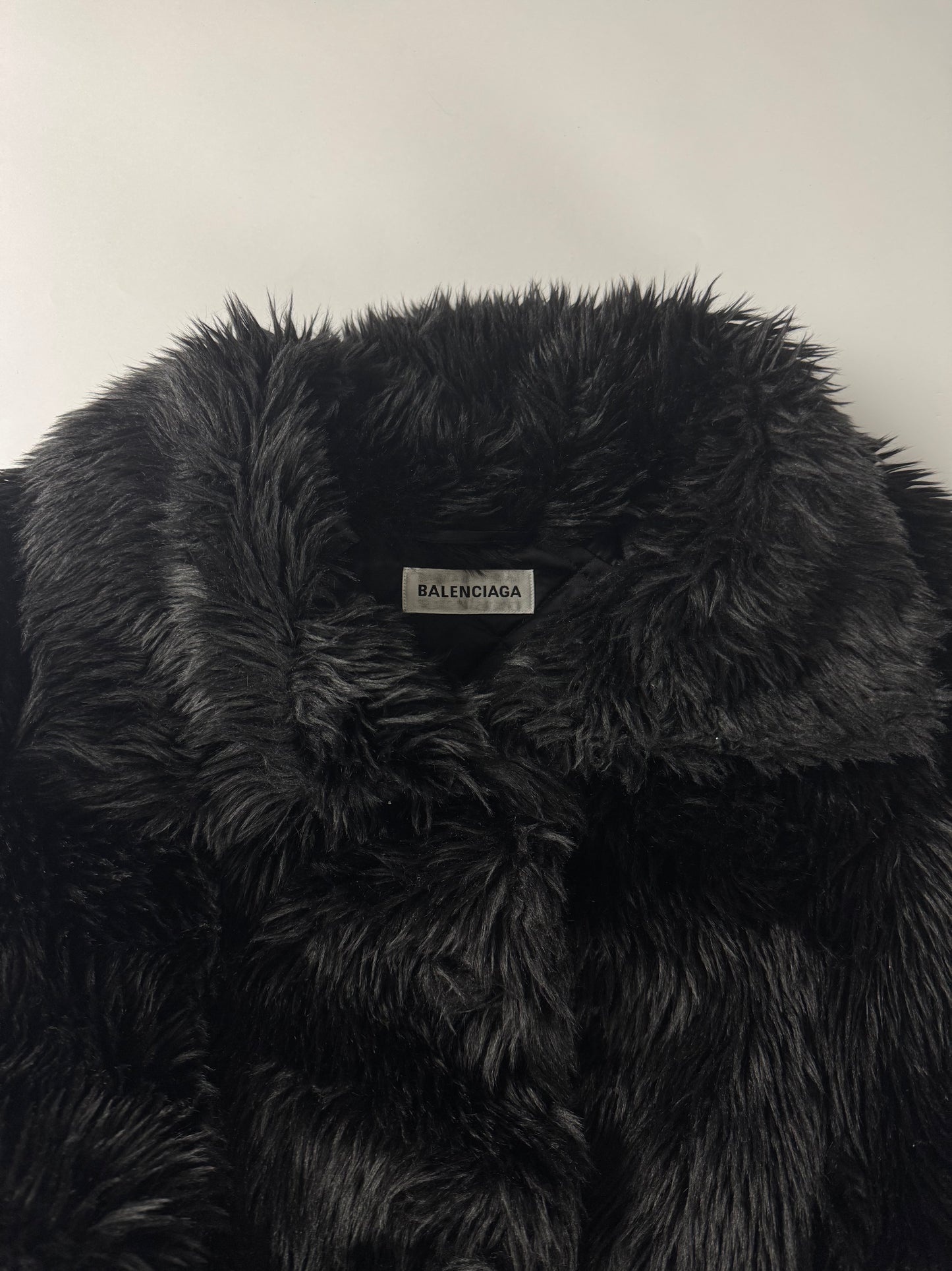 Balenciaga Faux Fur Oversize Coat FW 2019 - XS