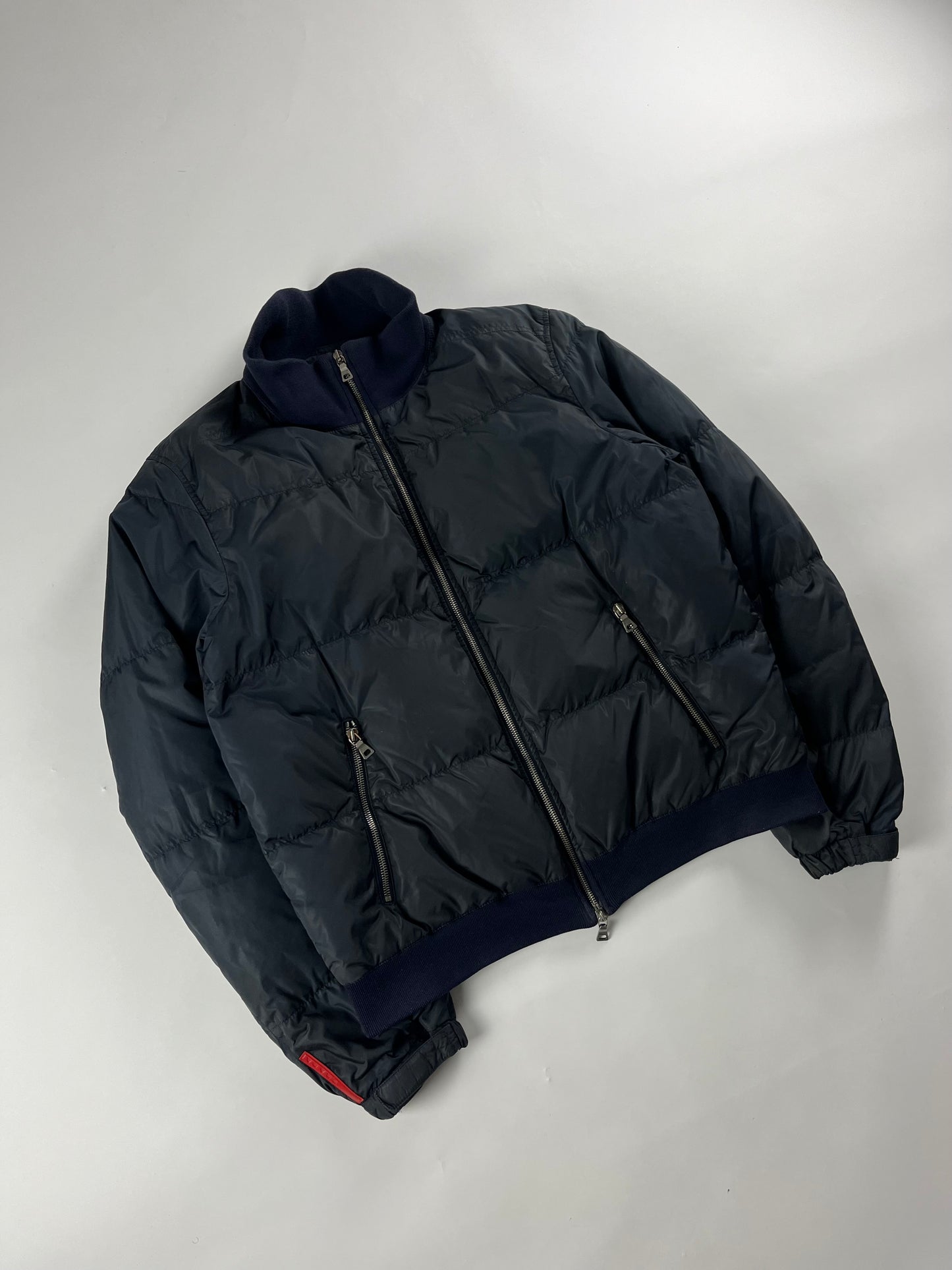 Prada Linea Rossa Navy Puffer Jacket - M