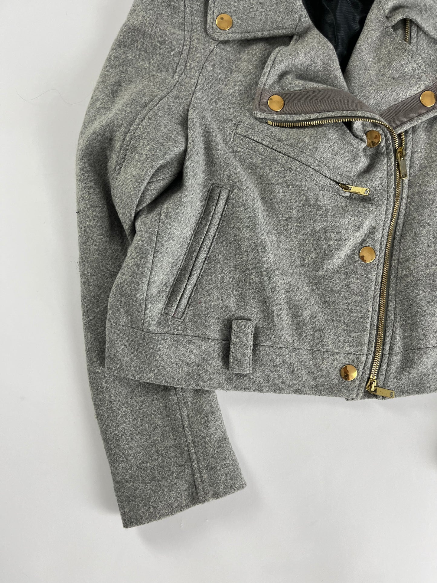 Gucci Sample Tailored Wool Jacket Biker FW 2009 - XS