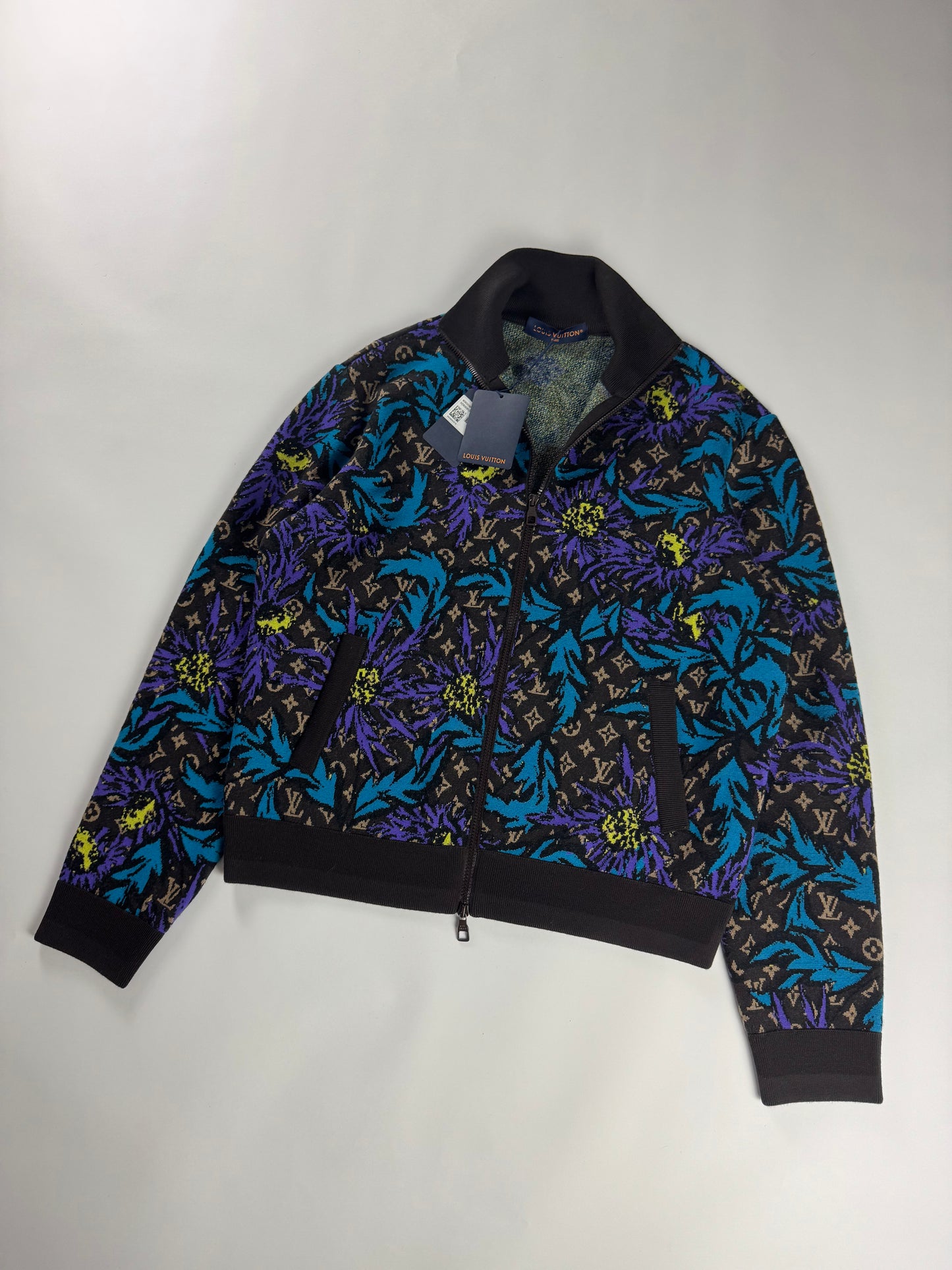Louis Vuitton Floral Monogram Thistle Zip Through Jacket SS 2023 - L