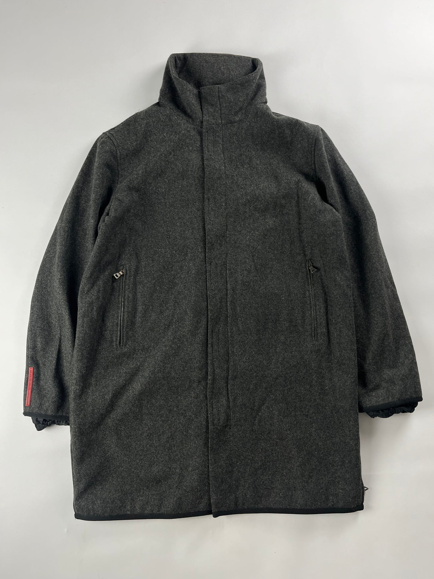 Prada Linea Rossa Wool Long Coat FW 1999 - L