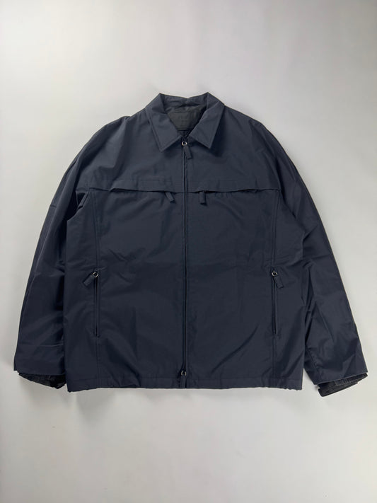 Prada Navy Nylon Double Zip Technical Jacket SS 1998 - L