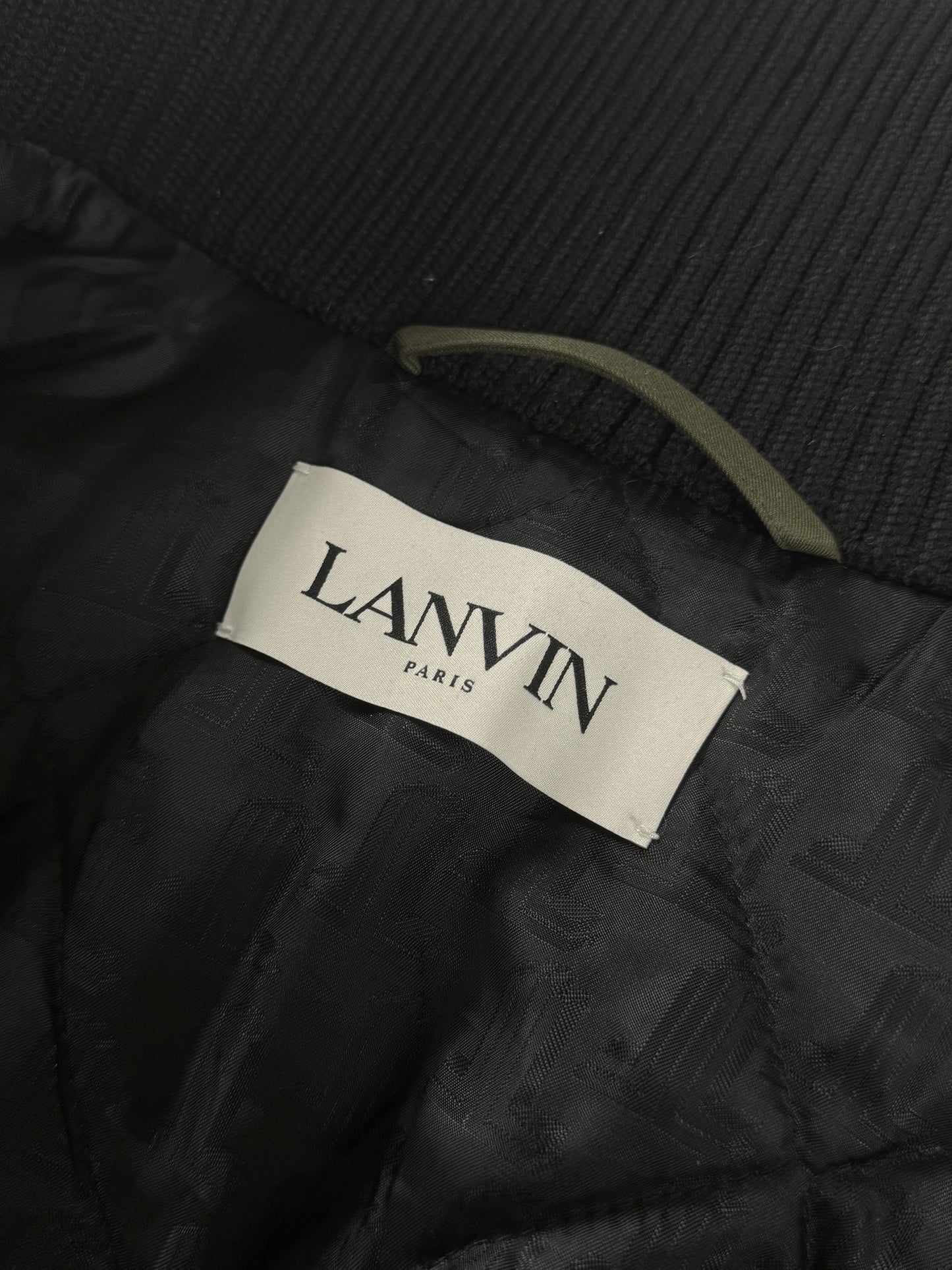 Lanvin Sample Oversize Zipper Green Bomber Jacket FW 2022 - S