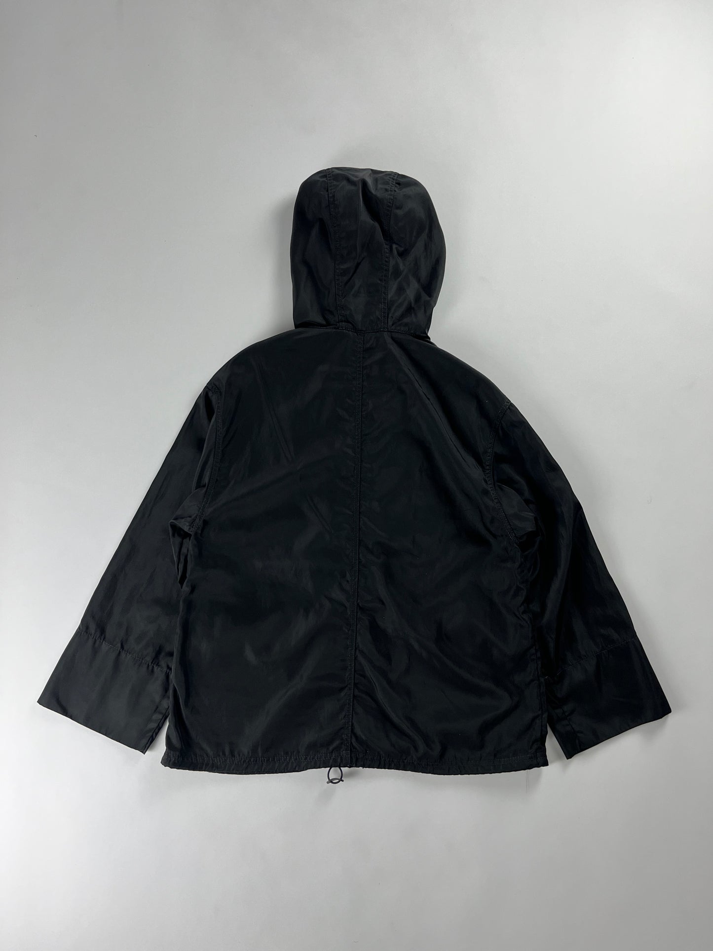 Prada Black Capo Windbreaker Jacket 2000s - S