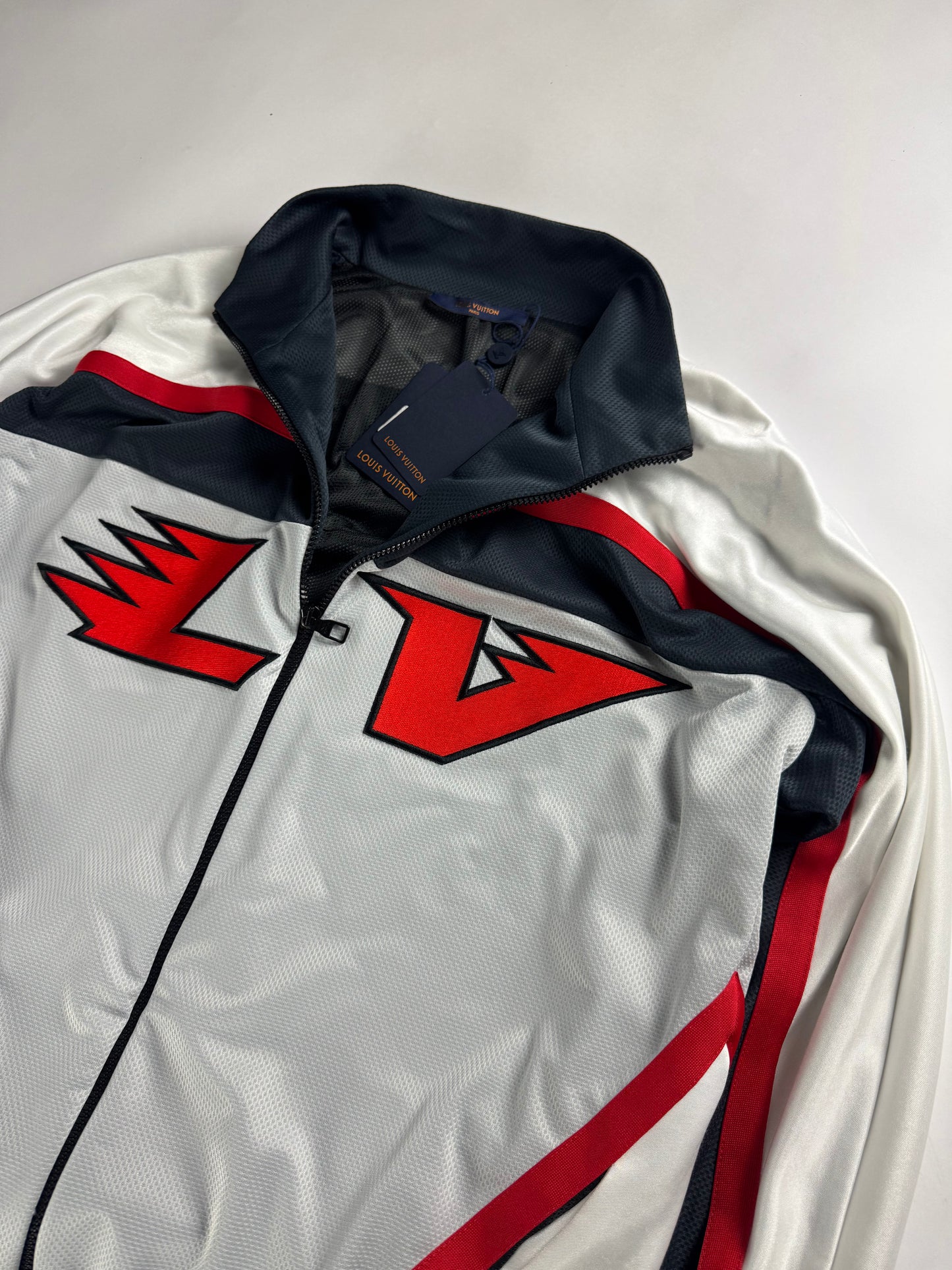 Louis Vuitton Embellished LV Hockey Track Zipper Jacket FW 2022 - L