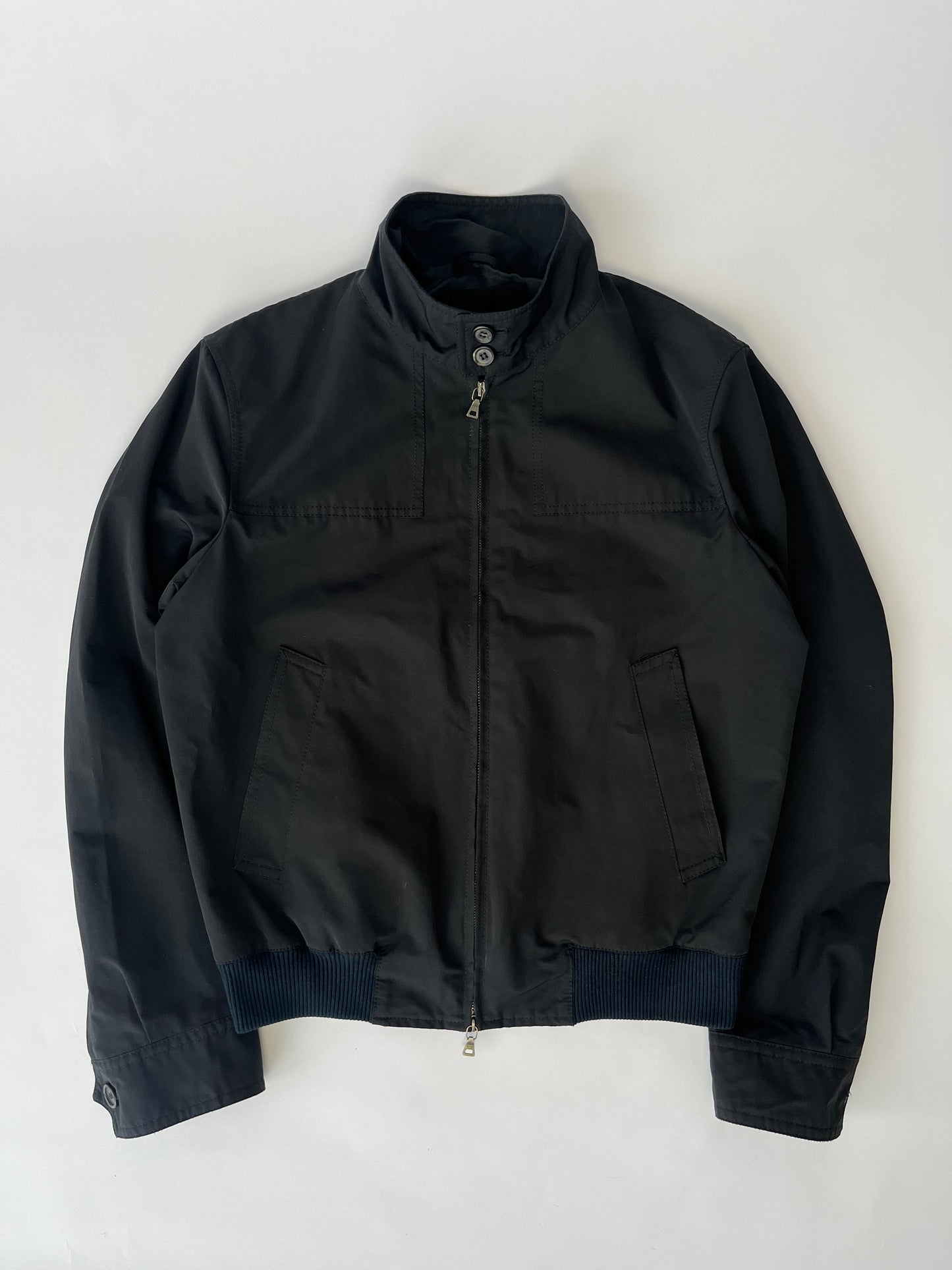 Prada Navy Bomber Double Buttoned Jacket 2010s - M
