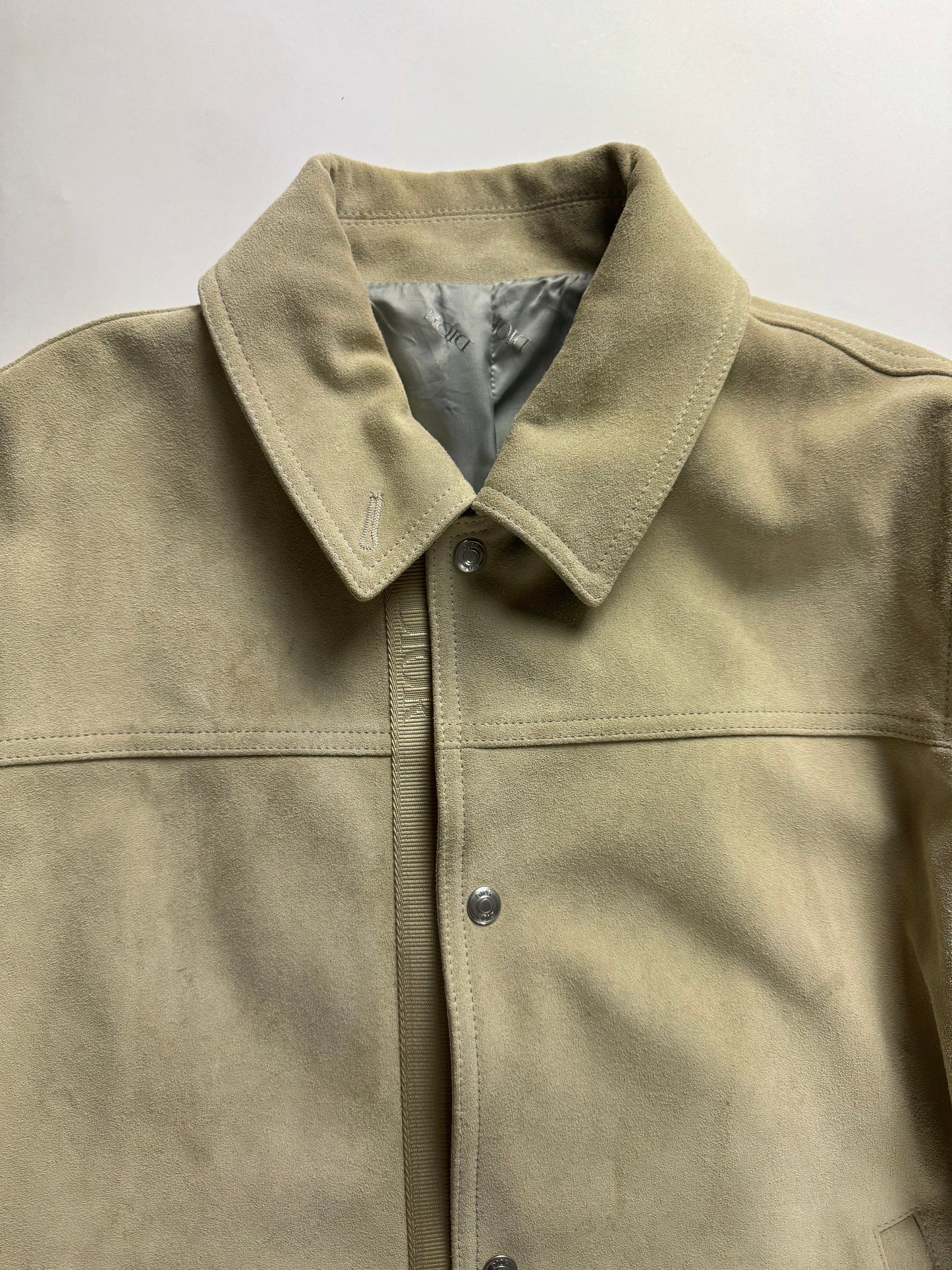 Dior Beige Suede Leather Overshirt Jacket SS 2020 - L