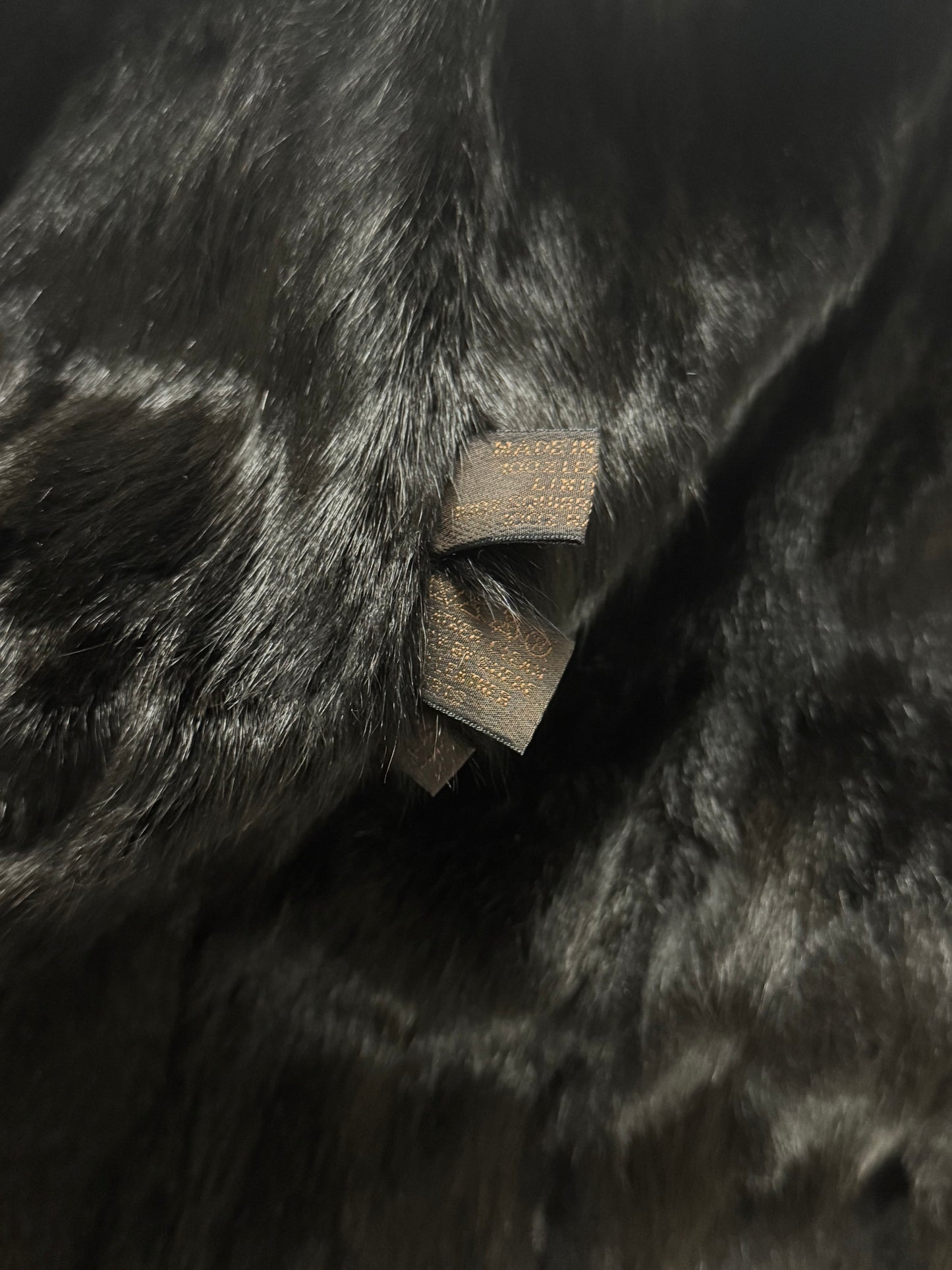 Prada Inside Fur Double Breasted Belted Leather Coat FW 1996 - S