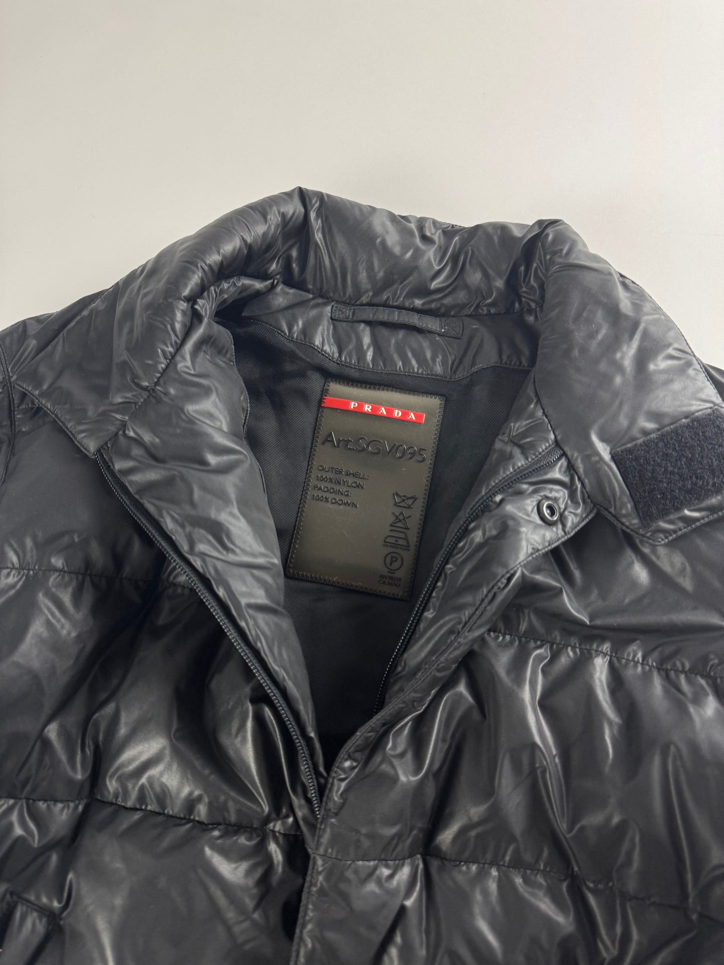 Prada Linea Rossa Strapped Collar Puffer Jacket FW 2009 - M