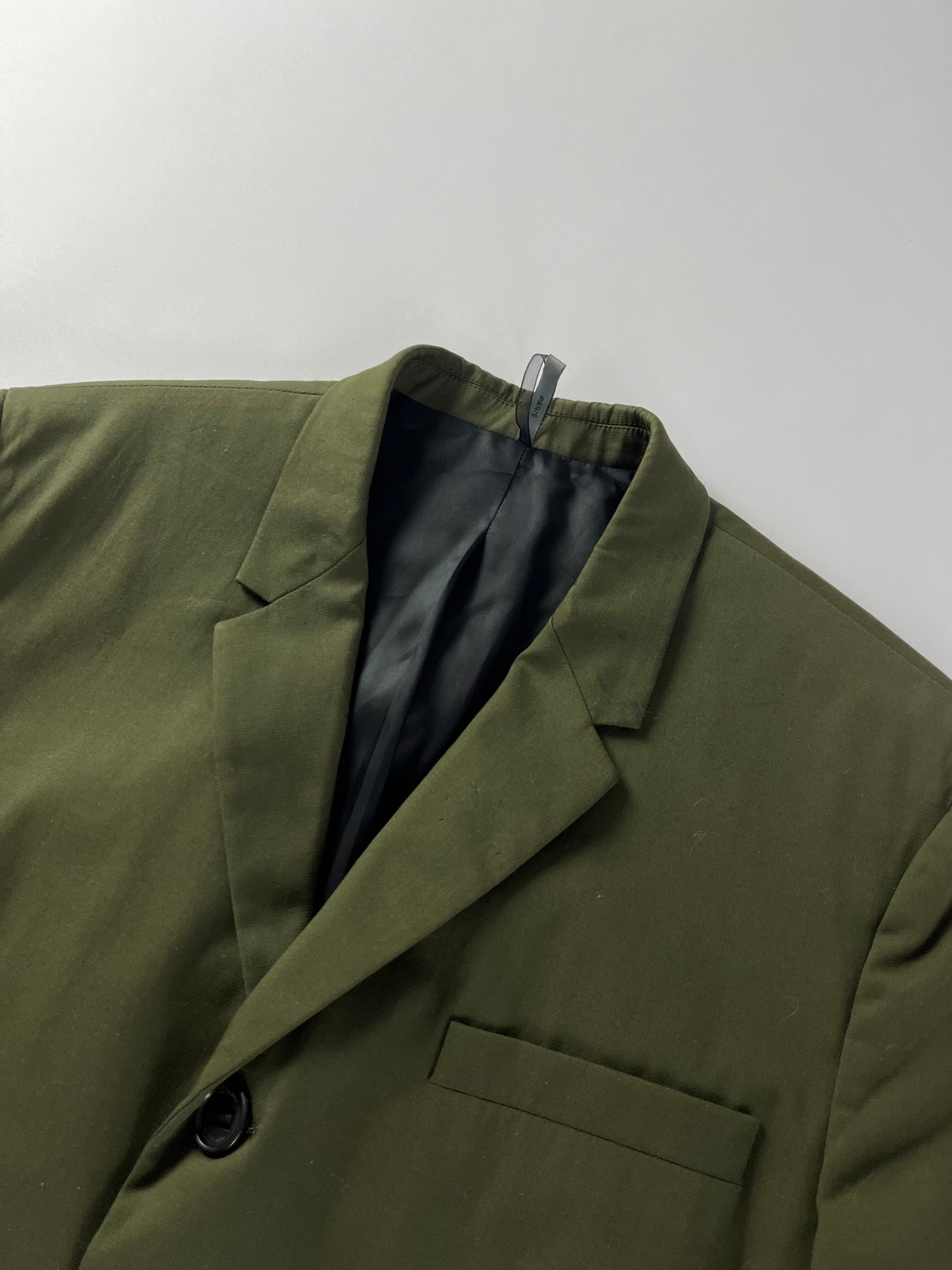 Dior Homme Sample Minimalist Khaki Blazer Jacket SS 2015 - M