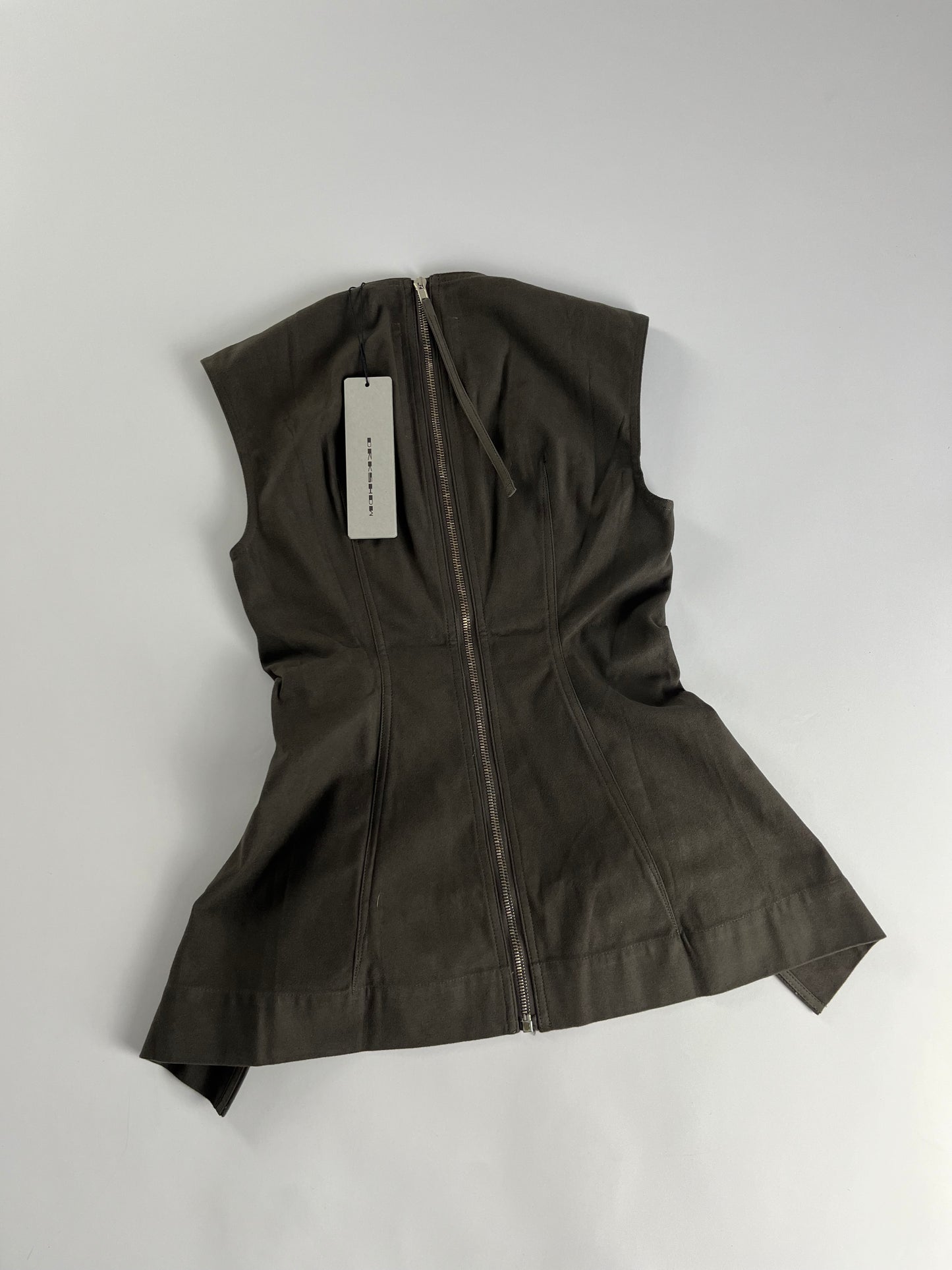 Rick Owens Sample DRKSHDW Zipper Mini Tunic Dress FW 2015 - XS