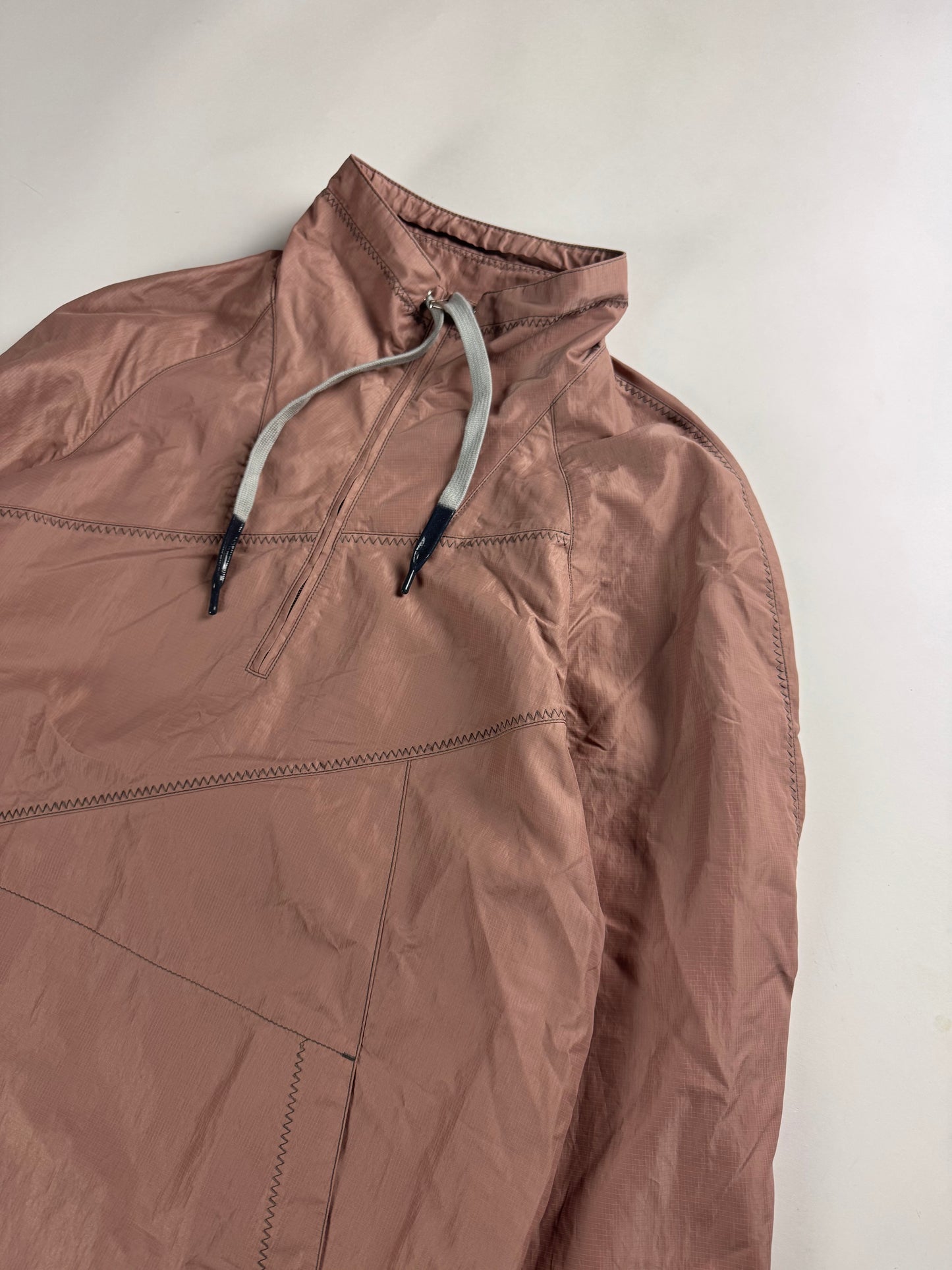 Hermès Sample Dust Pink Quarter Zip Piqure Stitch Jacket SS 2022 - M