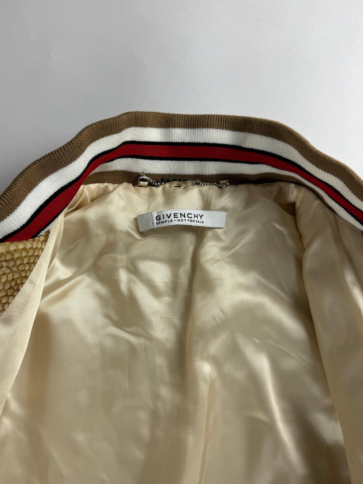 Givenchy Sample Python Effect Varsity Jacket SS 2017 - S