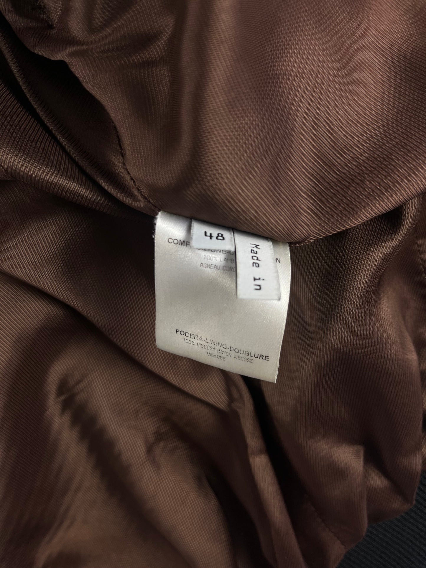 Balenciaga Brown Leather Bomber Jacket SS 2008 - M