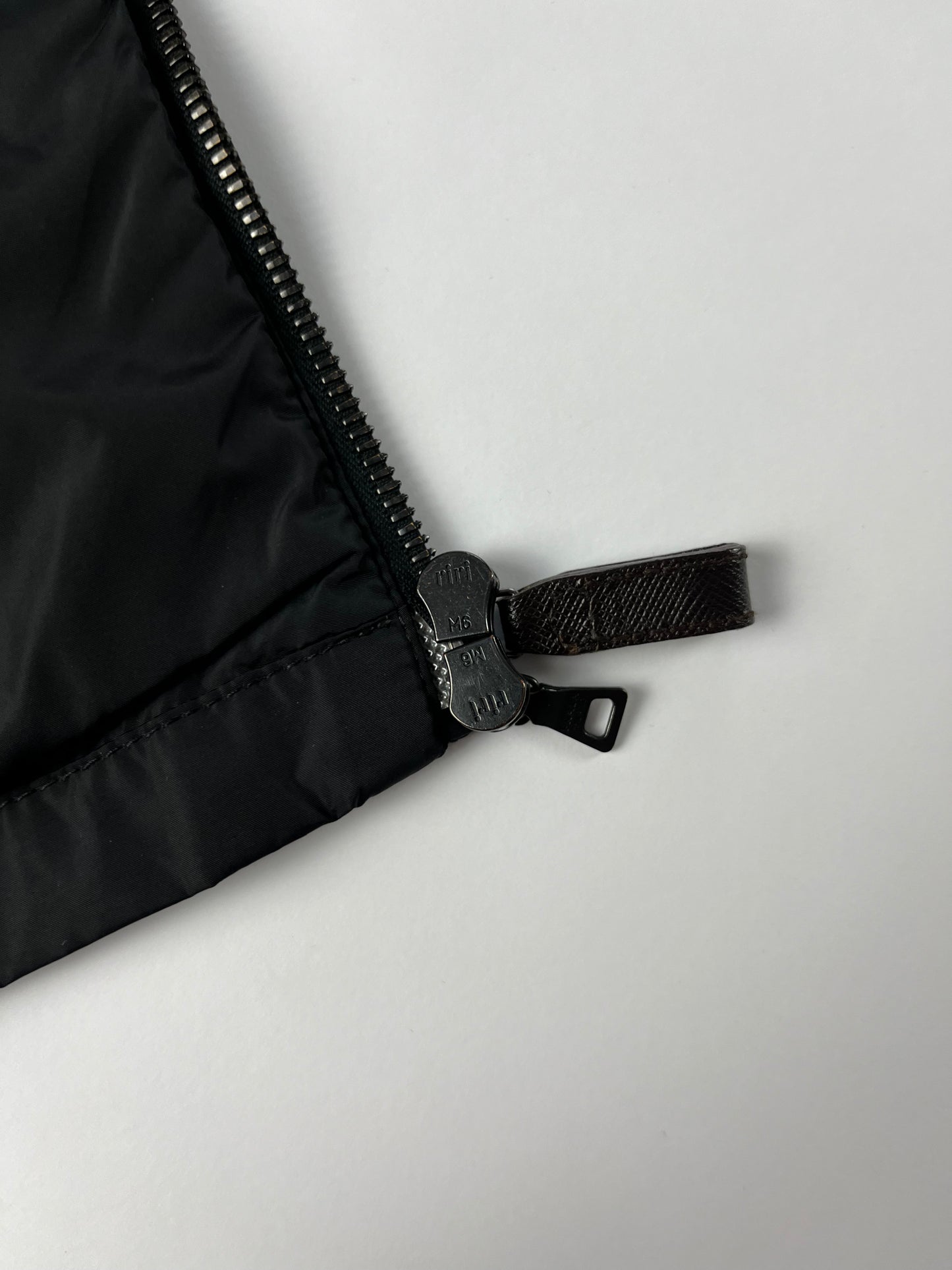 Prada Black Hooded Shell Vest 2000s - M