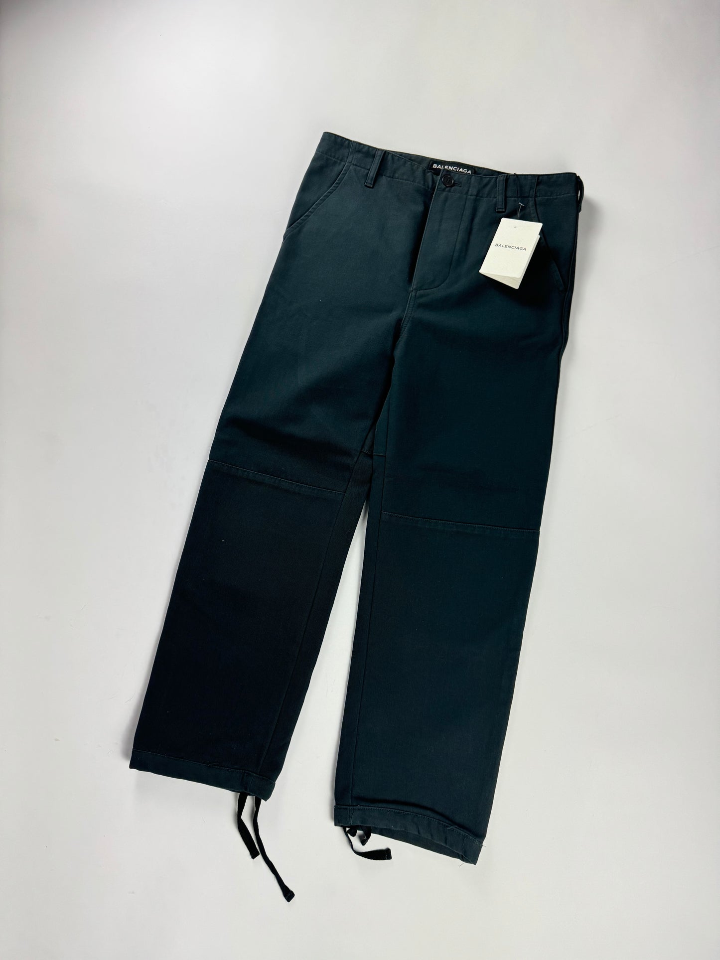 Balenciaga Old Treatment Navy Cargo Pants FW 2017 - S