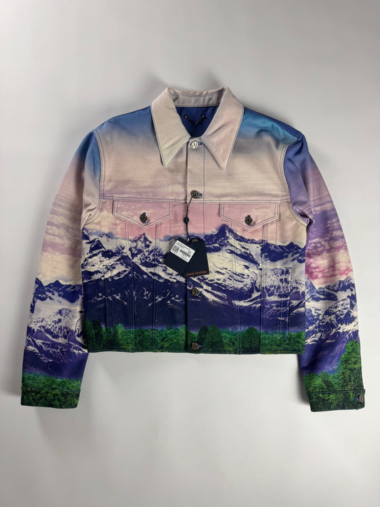 Louis Vuitton Virgil Abloh Landscape Denim Trucker Jacket SS 2022 - L