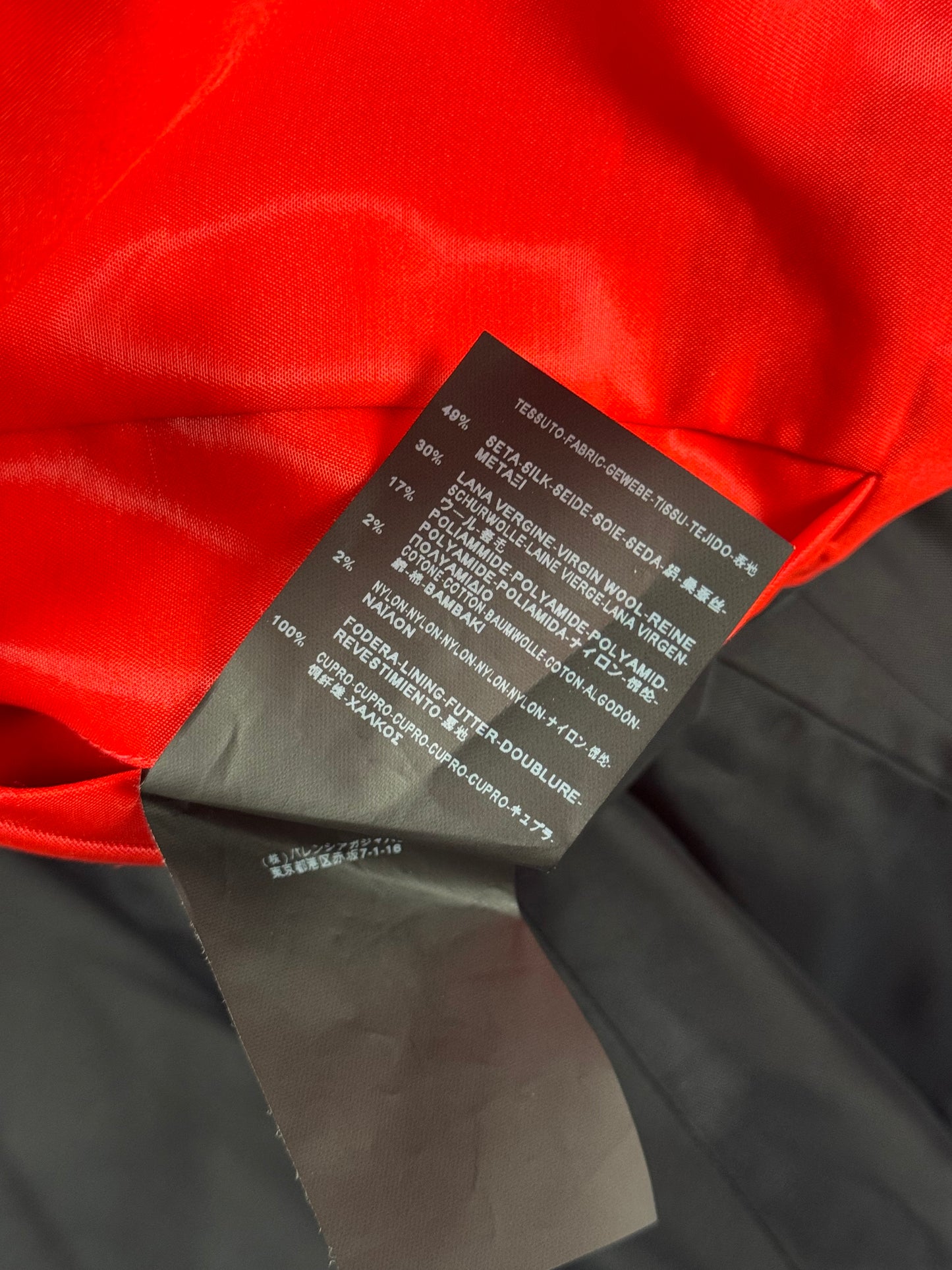 Balenciaga Alexander Wang Red Silk Bomber Jacket SS 2013 - M