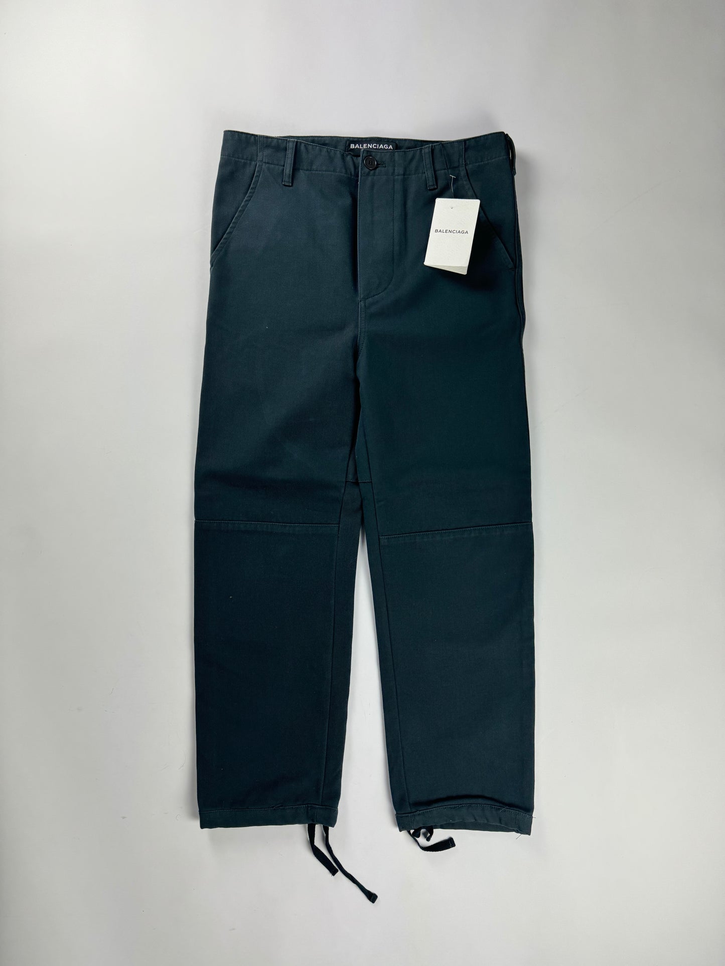 Balenciaga Old Treatment Navy Cargo Pants FW 2017 - S