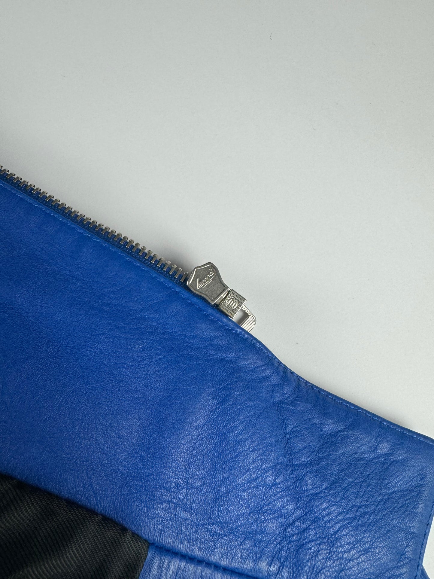 Balenciaga Nicolas Ghesquière Perfecto Royal Blue Leather Cobalt Rider SS 2011 - XS