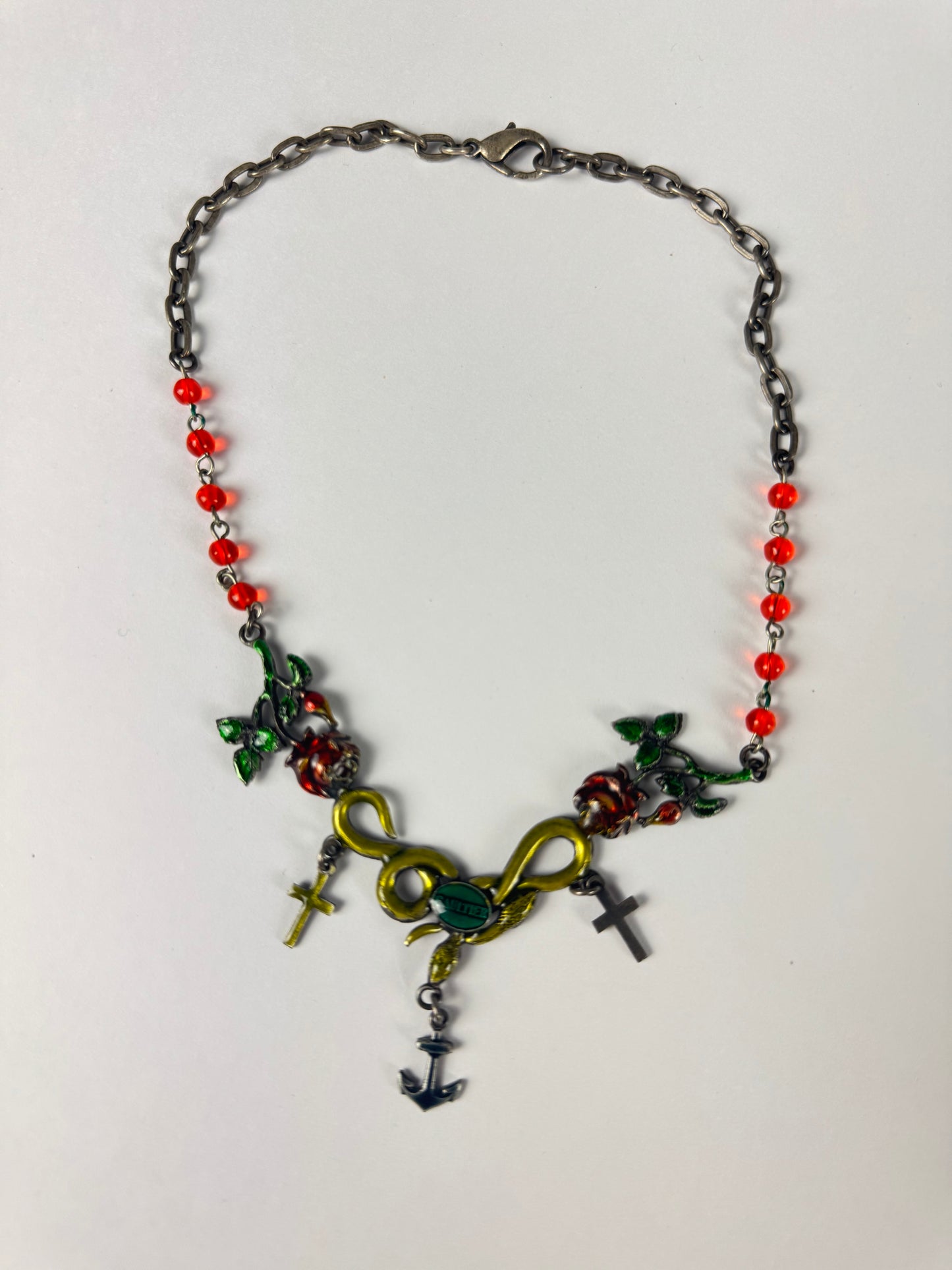 Jean Paul Gaultier Marine Muse Mermaid Cowl Pearl Necklace 1990s - OS