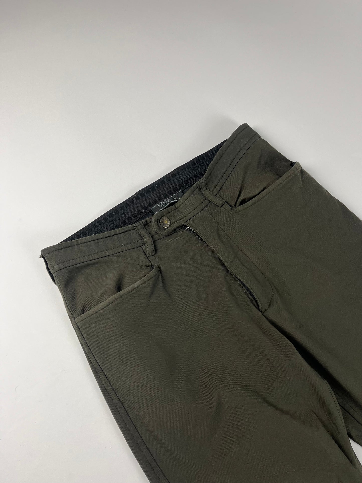 Prada Khaki Nylon Riot Pants FW 1999 - M