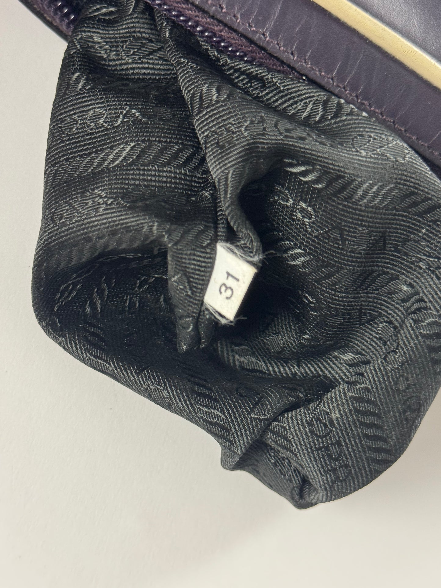 Prada Violet Clutch Leather Bag SS 2000 - OS