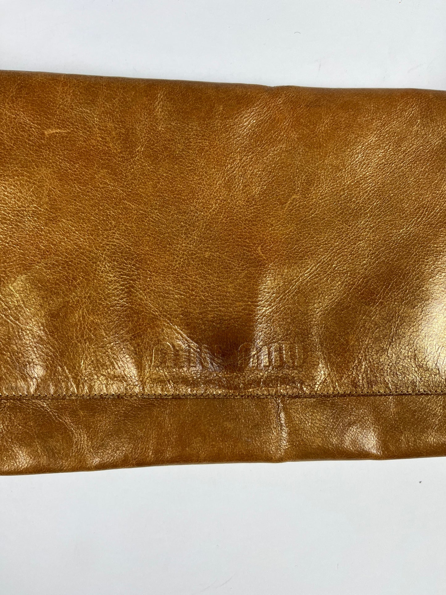 Miu Miu Camel Leather Shoulder Pocket Bag 1990s - OS